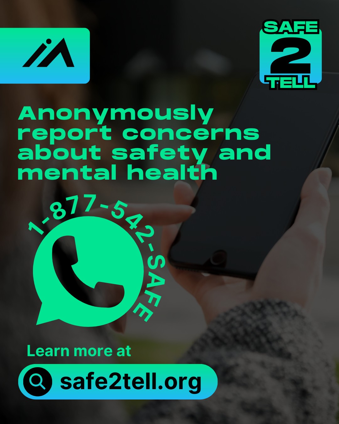 See something, say something.
Substance misuse can spiral out of control fast. If you're worried about a friend, loved one, or anyone at school, don't hesitate. Safe2Tell is a confidential resource where you can report concerns about safety and mental health.
Call 1-877-542-SAFE or learn more at safe2tell.org.
Taking the first step can make a real difference. Let's work together to protect our community.
#Safe2Tell #SubstanceUseAwareness #MentalHealthMatters #CommunitySafety #SpeakUp