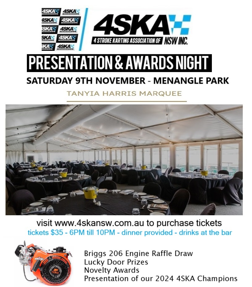 Head on over to www.4skansw.com.au to purchase your presentation night tickets !