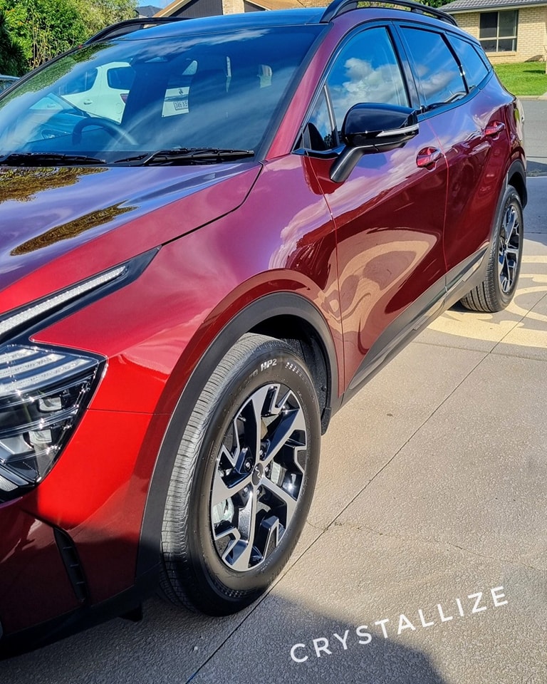 A returning customer brought in their stunning new Kia Sportage in Dawning Red for the ultimate protection package. This vehicle is a perfect example of how thorough preparation and high-quality products can elevate a car’s look and longevity.
After a light paint correction, we applied Gtechniq’s Crystal Serum Ultra, offering 9 years of durable ceramic protection. To safeguard the extensive exterior plastic trim (a must under the harsh Australian sun 🌞), we used Gtechniq's C4 Trim Restorer, ensuring it stays vibrant and fade-free.
With gloss black rims, we installed a dedicated Gtechniq coating for enhanced protection and effortless cleaning. We didn’t stop there—ceramic coating was also applied to the glass for added clarity and hydrophobic performance, and a protective leather coating was used inside to keep the luxurious interior pristine.
It’s always a pleasure to detail this beauty, and seeing the coatings perform so well with incredible water beading across every surface is truly rewarding. Thanks for trusting us again with your pride and joy! 💎