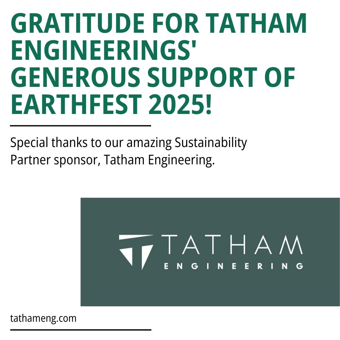 Thanks so much to @tathamengineering for their support again this year! We truly couldn't do it without their support!
Tatham Engineering is a Canadian employee-owned, consulting engineering firm that specializes in Coastal, Land Development, Municipal Infrastructure, Structural (Buildings and Bridges), Transportation, Water Resources, Water & Wastewater, Electrical and Mechanical engineering, and provides specialized services in Air & Noise, Climate Resilience and Hydrogeology. Founded in Collingwood, Ontario, in 1988, Tatham has built a 35-year legacy of client service excellence and a steadfast commitment to enhancing their communities. Today, Tatham employs a team of nearly 200 professionals, with branch offices in Barrie, Orillia, Bracebridge and Ottawa.
#sponsors #localsponsor #supportlocal #charity #earthfest #earthday