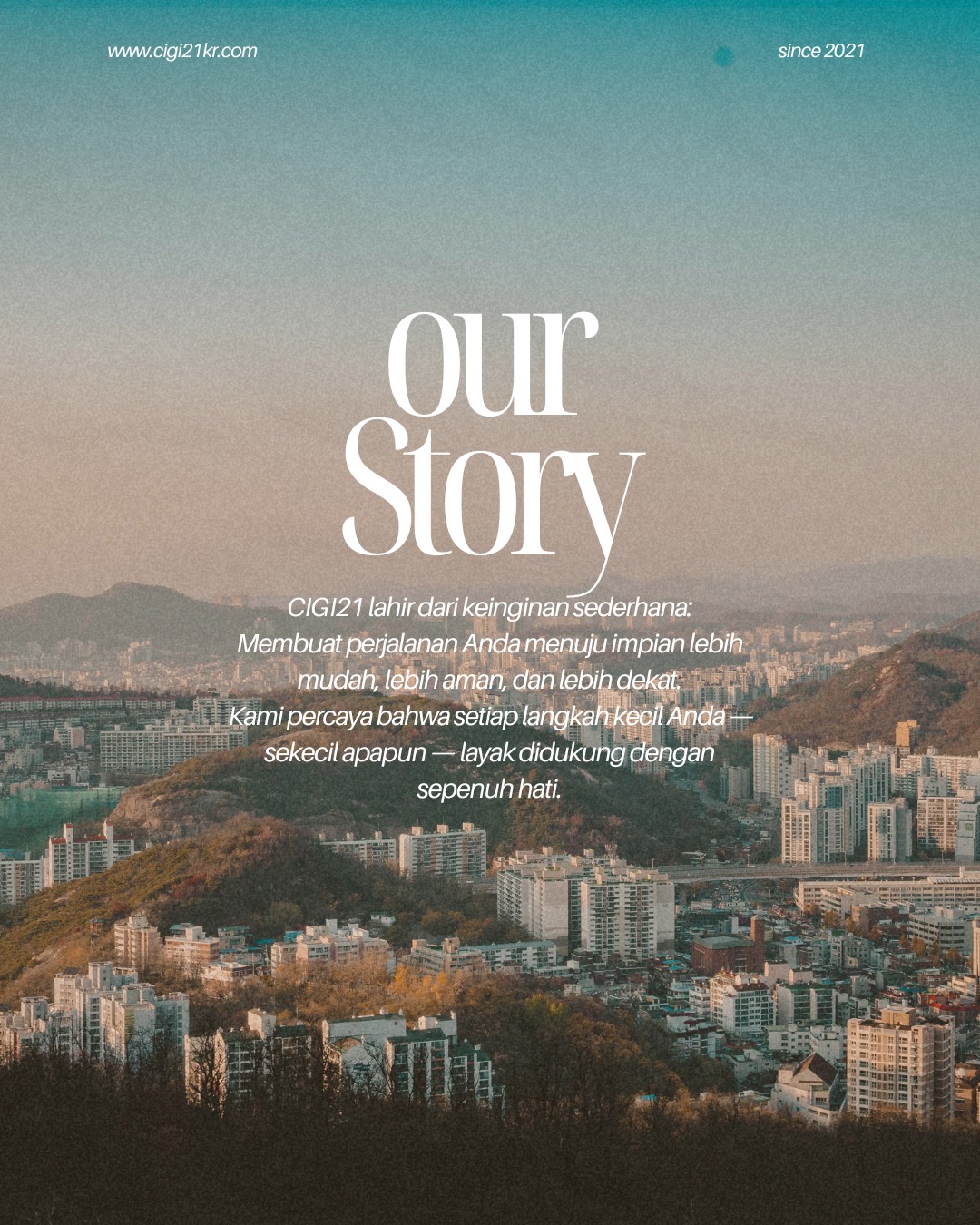 Our Story, Our Mission
#growyourbusinesswithCIGI21
#cigi21 #jastipkorea #bisnisjastip