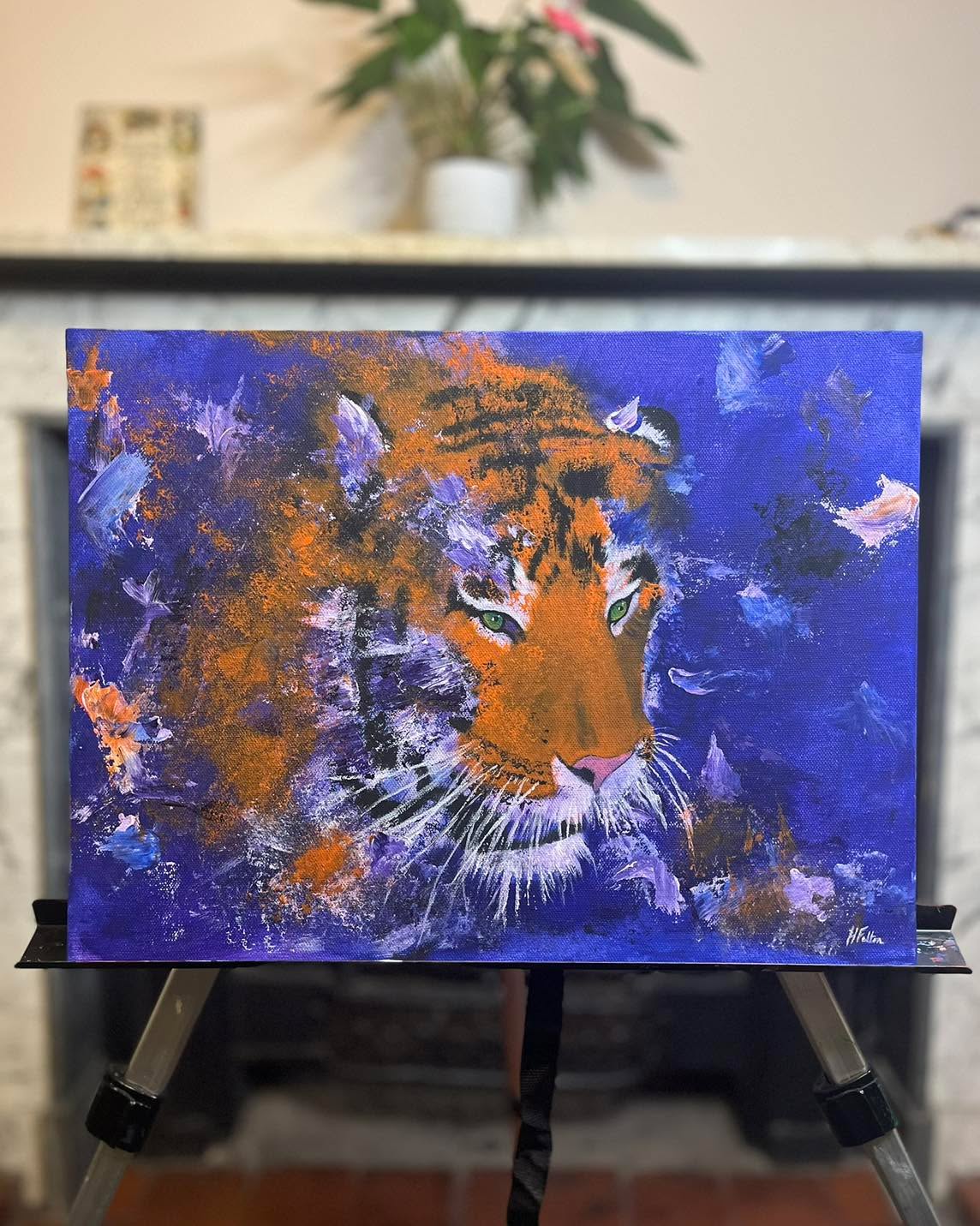 I’m so excited to share my Tiger painting with you all 🤩 This was such a fun painting to do. I let myself be messy with this piece and not worry about being exact or perfect with my brush strokes and I LOVE how it turned out 😍
#tiger #artistsupport #acrylicpaint #artist #painter