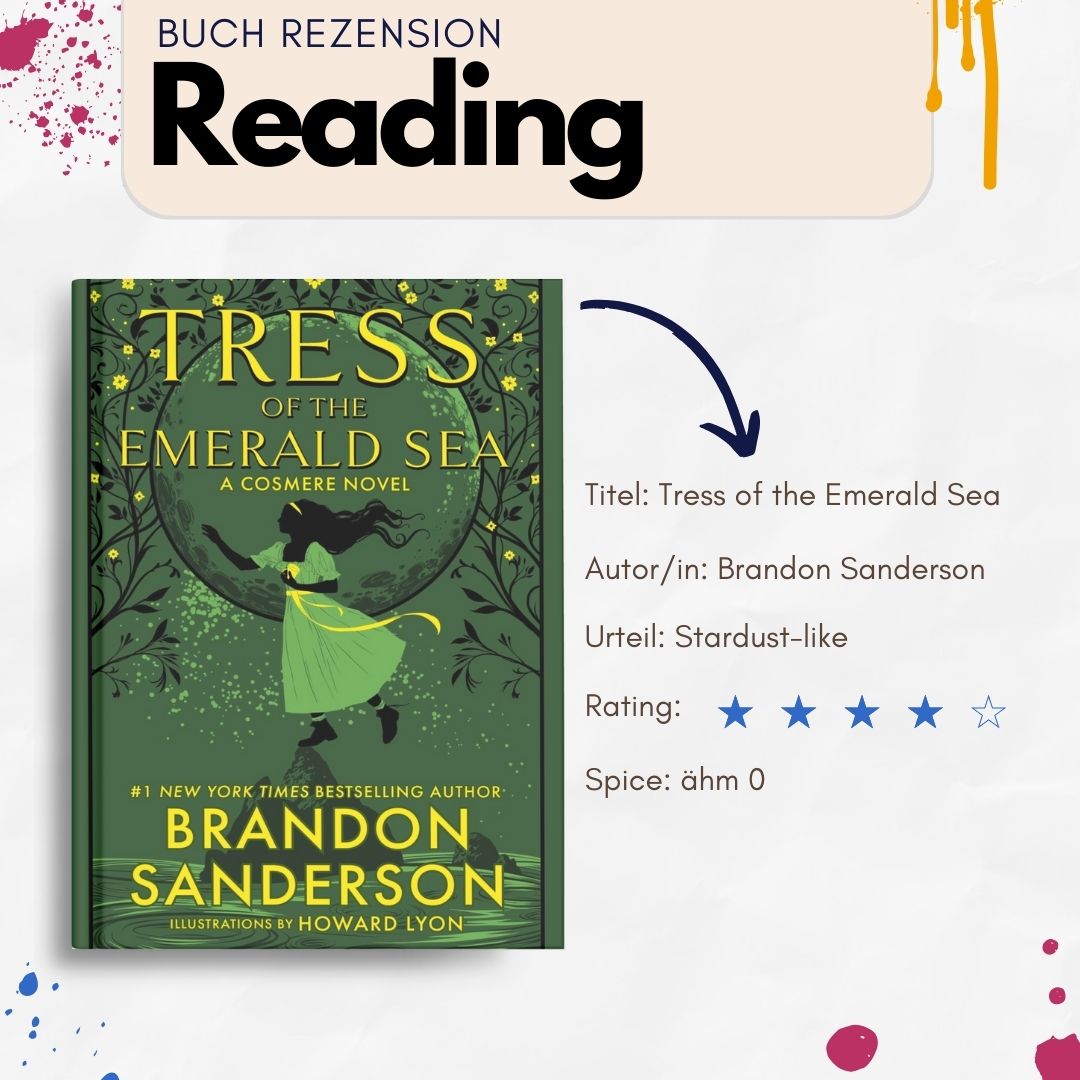 Wenn ihr ein Buch sucht was sich wie "Der Sternenwanderer" (Film oder Buch) anfühlt, dann ist "Weit über der smaragdgrünen See" vielleicht was für euch. Ich hab es tatsächlich sehr genossen und fand die Idee der Sporenmeere total interessant. Ein bisschen Piratig, ein bisschen witzig und auf jeden Fall sehr kreativ. Nur irgendwie kam das Ende recht plötzlich und mir fehlte irgendwie so ein "Wow"-Effekt der das irgendwie besser mit dem Rest verbunden hätte.