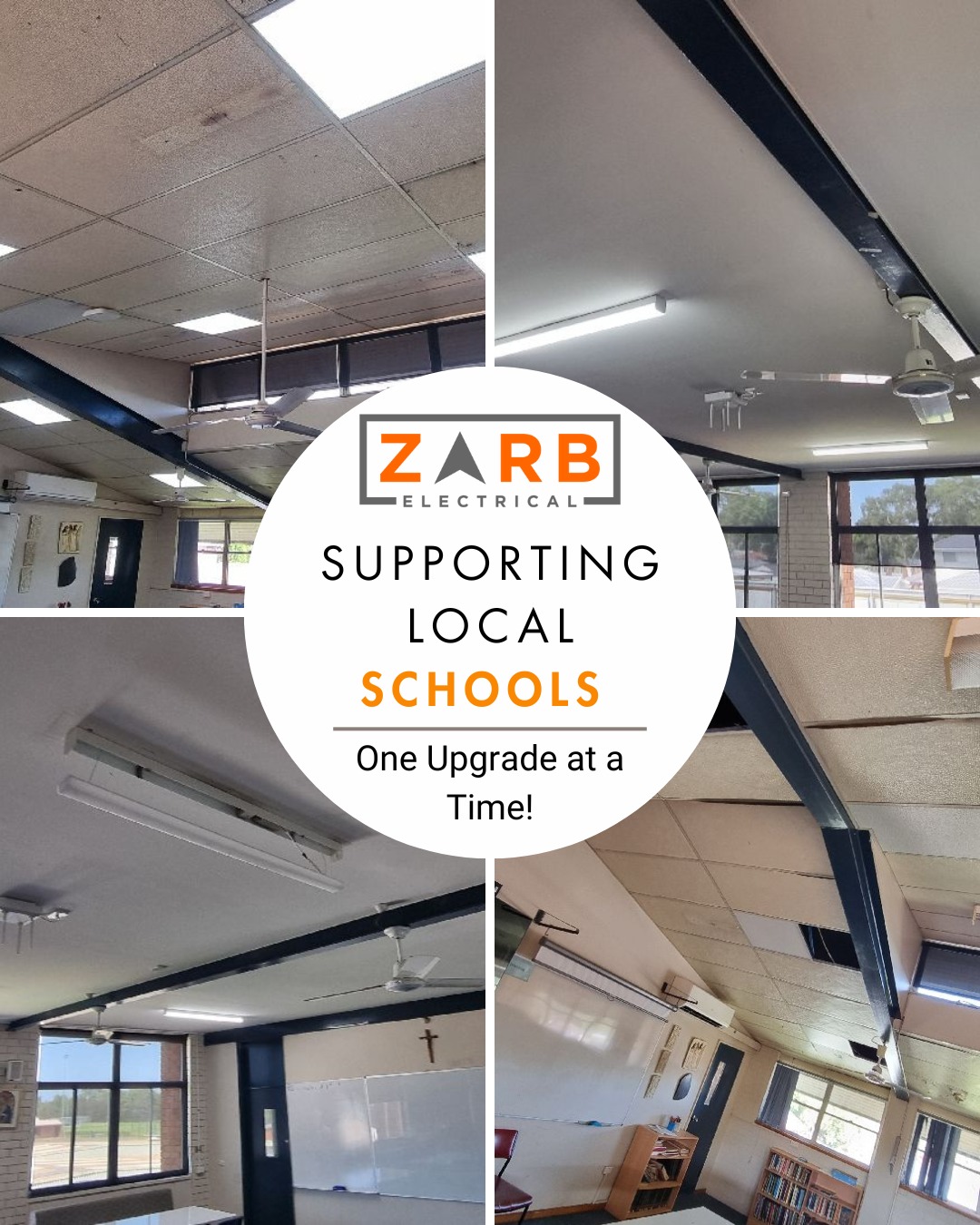 📚✨ Supporting Our Local Schools! ✨📚
At Zarb Electrical, we take pride in helping schools create safer, more functional learning environments. 💡🔊 Over the past few weeks, we’ve been busy upgrading classroom lighting and PA systems to ensure students and teachers have the best possible spaces to learn and communicate.
We love working within our community and doing our part to keep local schools well-lit, connected, and safe!
🔹 Need electrical work for your school or business? Let’s chat!
📞 4610 0185 | 🔗 www.zarbelec.com.au