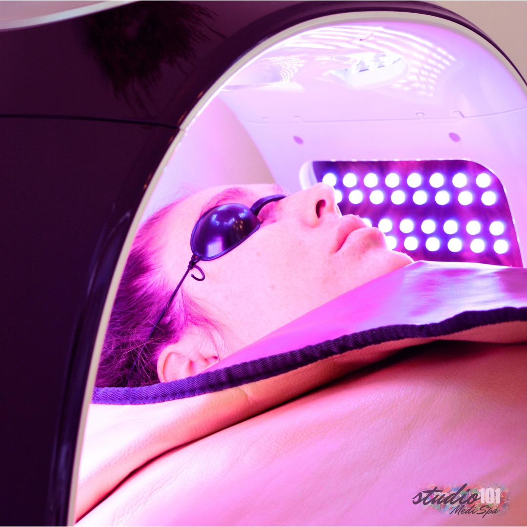 Did you know we offer LED light therapy?
Using blue light to combat acne, red light for anti-aging, yellow light for brightening, and green light to reduce pigmentation, our tailored treatments address a variety of skin concerns, and are easy to add to any of our diverse services!
Come to Studio101 and experience the transformative effects of light therapy and give your skin a radiant boost it deserves. 🌿☀️
#Studio101 #lighttherapy #selfcare