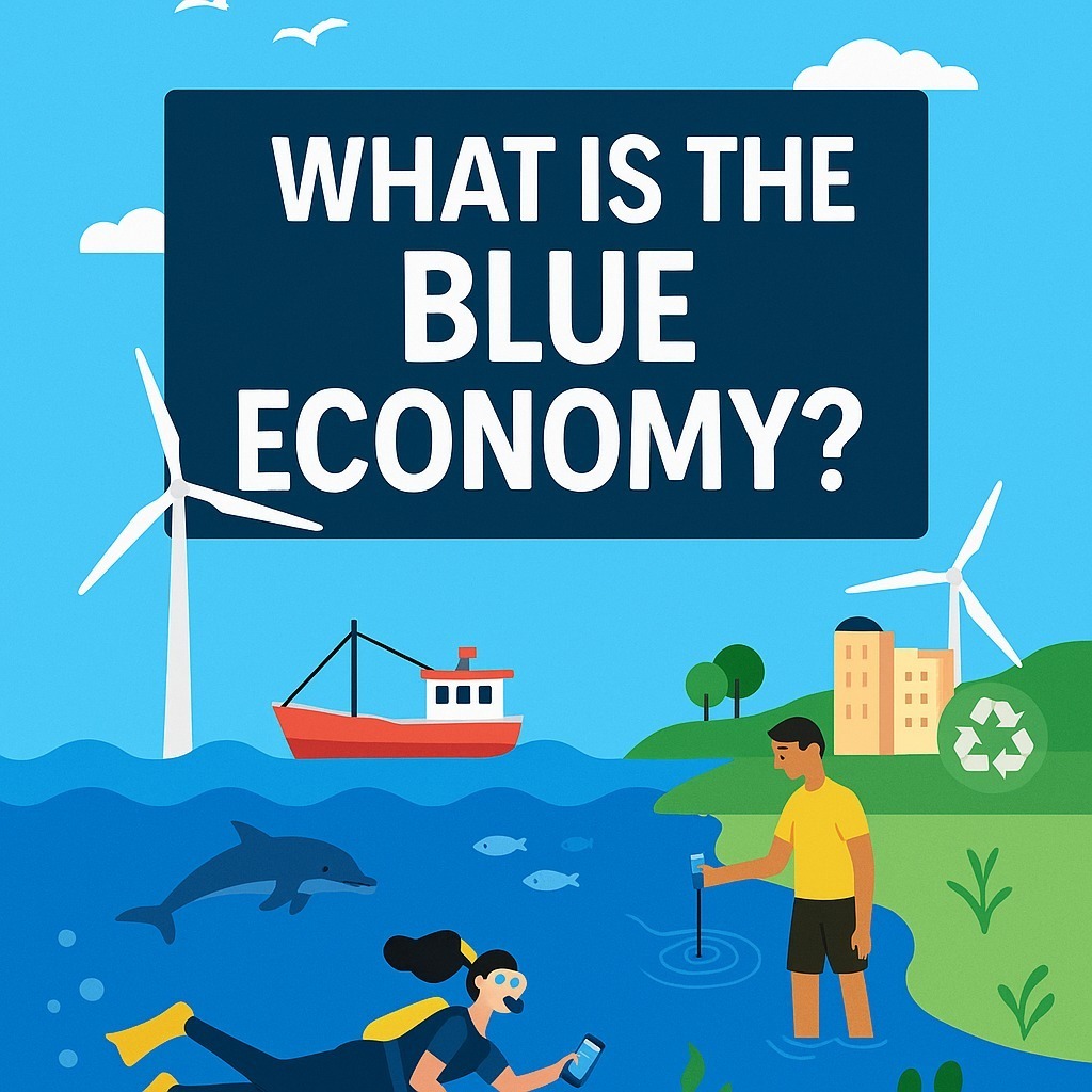 🌊 What is the Blue Economy — and why should you care?
Think clean water, green jobs, thriving marine life, and youth taking the lead in shaping the future. 💙
In our latest #BLUEFRONT blog, we break down the Blue Economy in simple terms and show how young people like you are at the heart of the change.
👀 Curious?
🧠 Want to learn how water + innovation = opportunity?
📲 Read more 👉 https://www.bluefront.info/post/what-is-the-blue-economy-a-youth-friendly-guide
Let’s build a water-secure, climate-smart future, together.
#BlueFront #ErasmusPlus #ClimateAction #YouthForChange #EUClimateAction #BlueEconomy #Sustainability #WaterResources #WaterJustice #EuropeanGreenDeal #EUYouth #ClimateJustice #Finland #Greece #Hungary #Malta #Italy