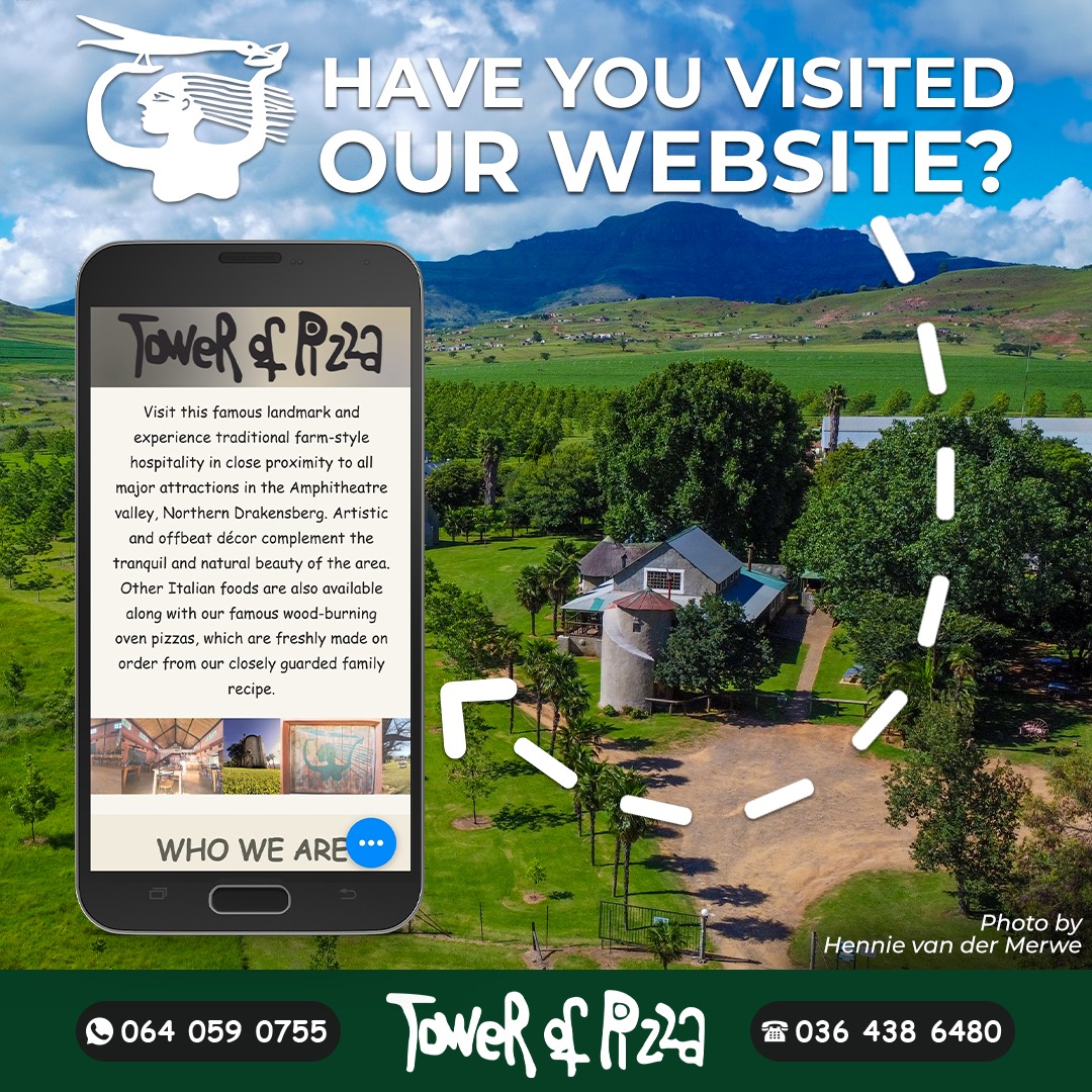 ๐ Ready for a taste of adventure from the comfort of your home? Dive into the world of Tower of Pizza! From exploring our full menu of mouth-watering dishes to booking your next cozy getaway in the Drakensberg, our website is your gateway to deliciousness and relaxation. ๐๐
Donโt just dream about your next meal or escape; make it a reality. Visit us at https://www.towerofpizza.co.za/ to discover all that we have to offer. Your next unforgettable experience is just a click away! ๐โจ
#TowerOfPizza #DiscoverDeliciousness #BookYourAdventure #TasteTheAdventure #Drakensberg #Bnb #Accomodation #Resturant