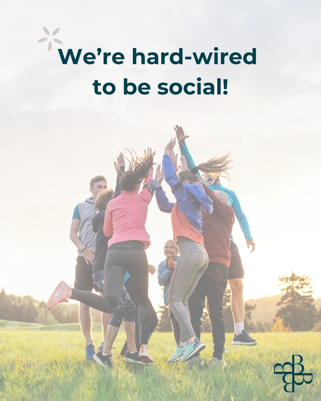 The neocortex of the brain evolved with the need to make more complex connections. As a result, humans became wired for social interaction. Individuals that socialise are more likely to make healthy choices and have better coping ability through hard times.
⁍
⁍
⁍
⁍
⁍
#exerciseislife #livingthebalancebodieslife #balancedbodieslifestyleclinic #longevity #improveyourqualityoflife #growthmindset #growthjourney #balancedbodieslife #healthisweath #keepingbalanced #exercisephysiologyfacts #getmoving #lovetomove #diseasepreventiontips #exerciseismedicine💪 #exercisephysiologist #BBLC #exerciseforever #exerciseismytherapy #keepmoving #dailydose #selfimprovement #supportyourbody #lovemovement