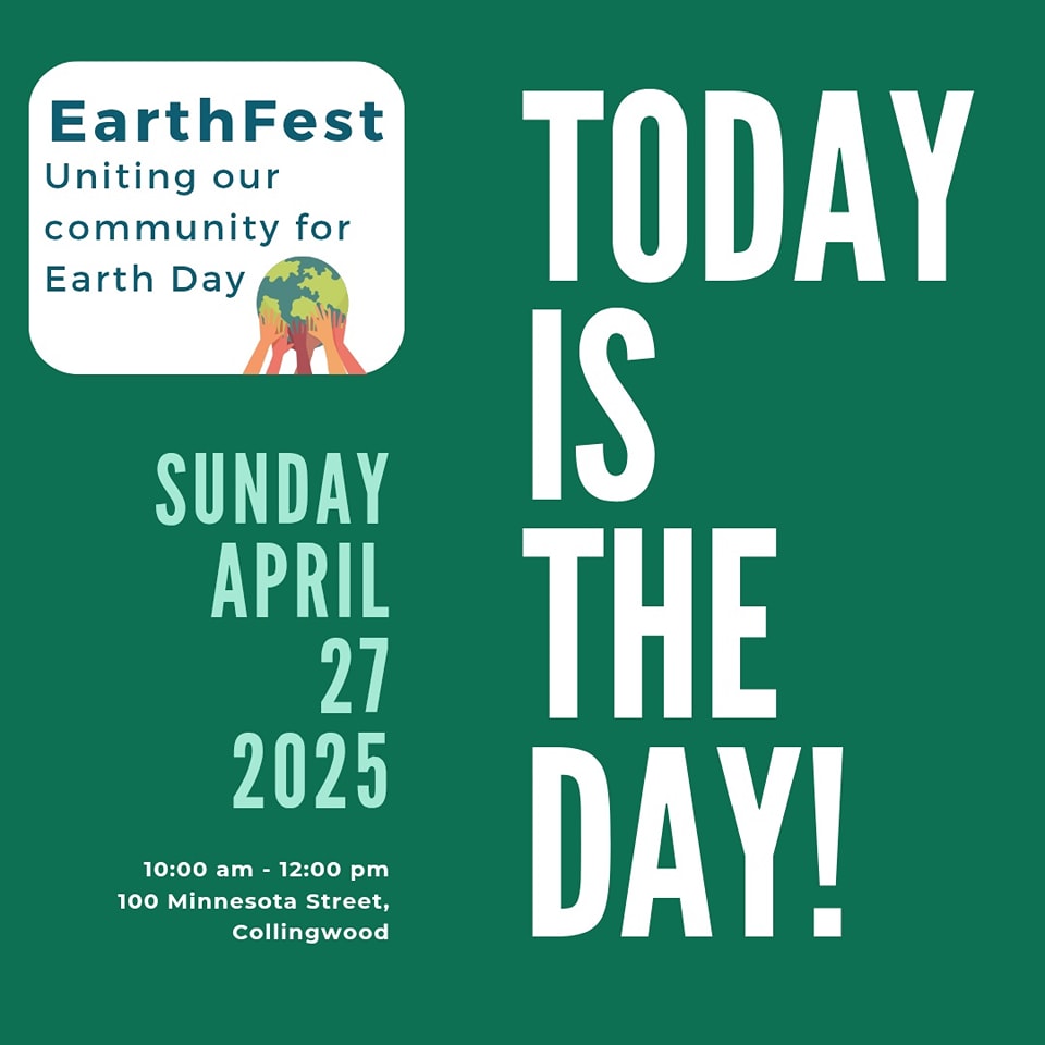 We hope to see you there! Loads of activities, games, crafts, face painting, toy swap and more!! Plus it's FREE! Don't miss our 4th annual celebration! 🌍💚 #earthday #earthfest2025 #charity #EarthDayEveryDay @townofcollingwood @collingwoodschoolofmusic @joyful.homes.by.emily