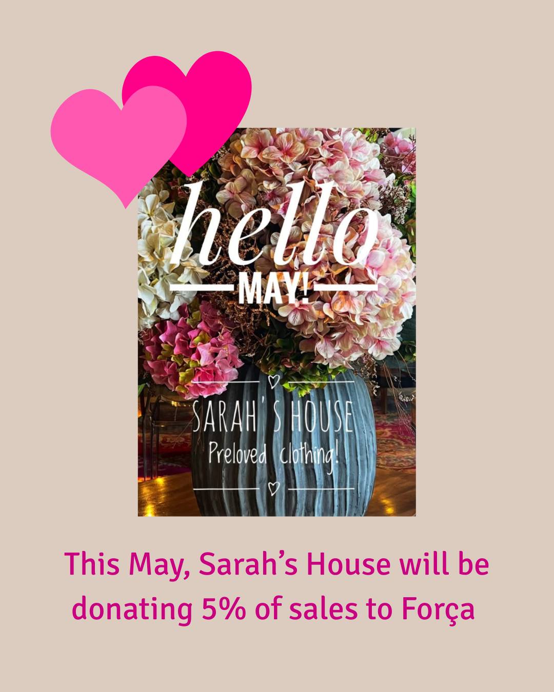 #Thank you Sarah's House HOME, who during May will be donating 5% of sales to Força - Strength Against Cancer 😍
Find Sarah's House HOME on Facebook at https://www.facebook.com/KitchenCarBootSale
#prelovedclothes #ladieswear #prelovedladieswear #prelovedaccessories
#summerwardrobe #lymington #newforest