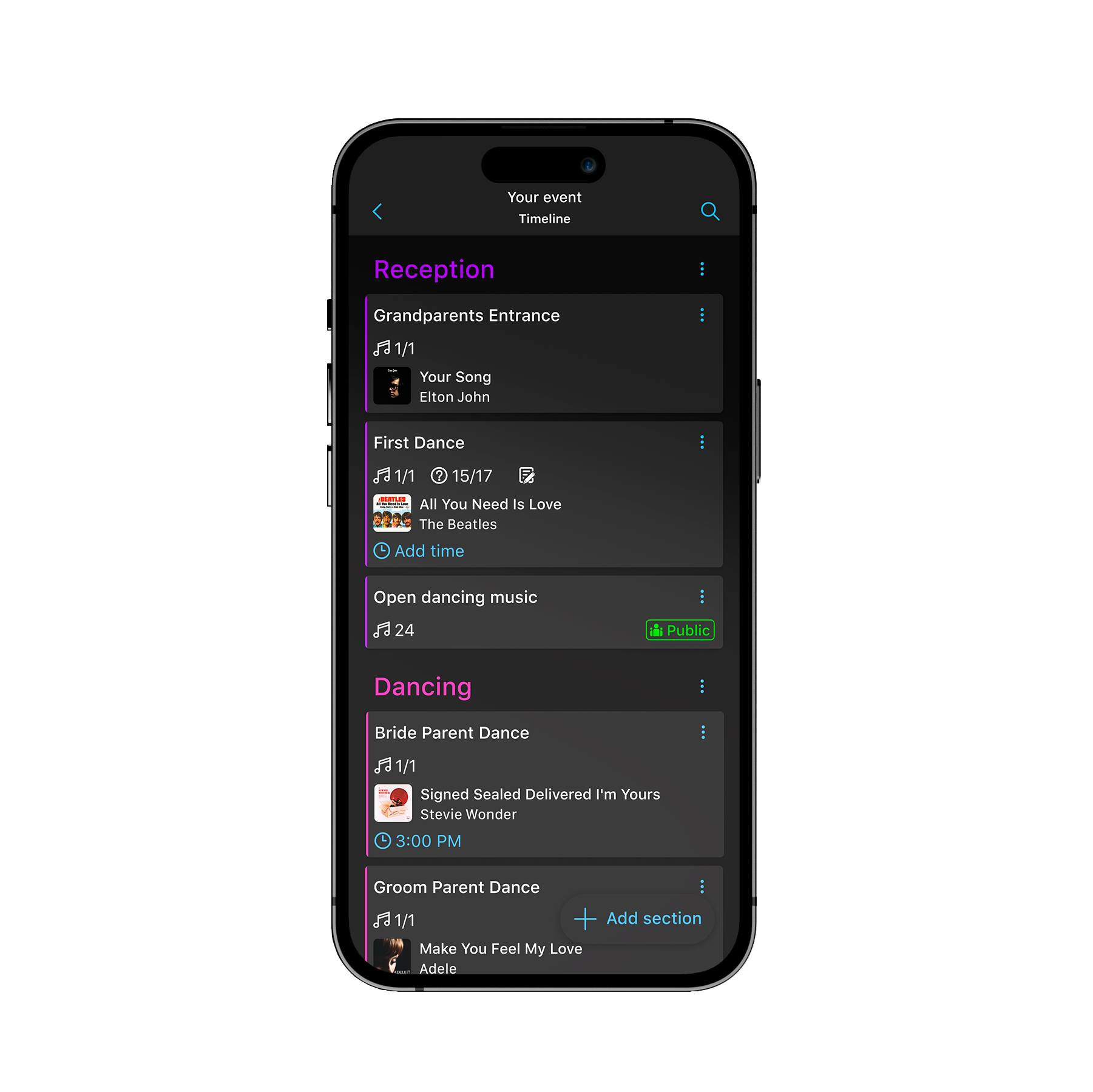 What is one way that sets Blue Line Entertainment apart from the others? Our complete online planning app for any event. Plan your party, dance, reception, etc from any device completely online. Even invite guests to help out. Check out Vibo in this weeks blog! https://www.owensborodj.com/post/faq-s