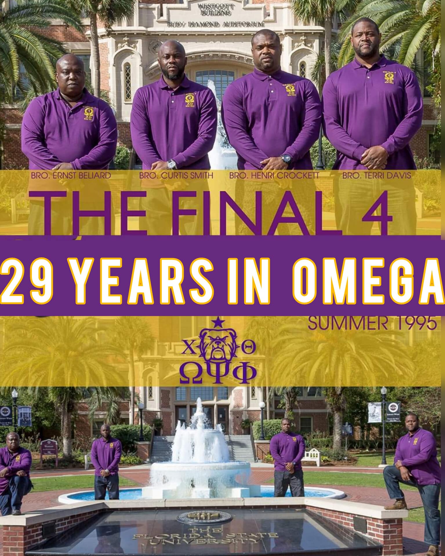 Happy Queversary LBs! Long live Omega. Long live the Mighty Mighty Chi Theta Chapter! Curtis BlaQue Smith, Henri Crockett, Terry Davis