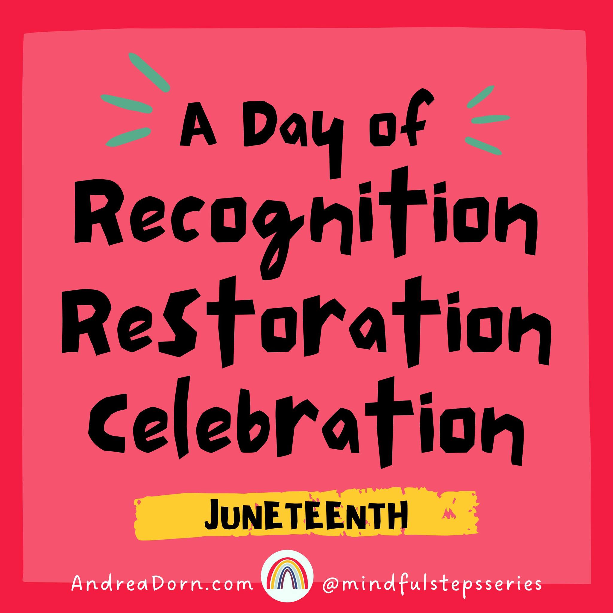 "Honoring the past,
celebrating the progress,
building on the promise of "freedom for all." ✊🏾✊🏿✊🏽
#Juneteenth #juneteenth #juneteenthcelebration #freedomforall #freedomforall #progress #celebrate #celebrate #honoringthepastshapingthefuture #honoringthepast #socialwork #socialworker #socialworkers #socialworklife #parenting #consciousparenting #mindfulstepsseries