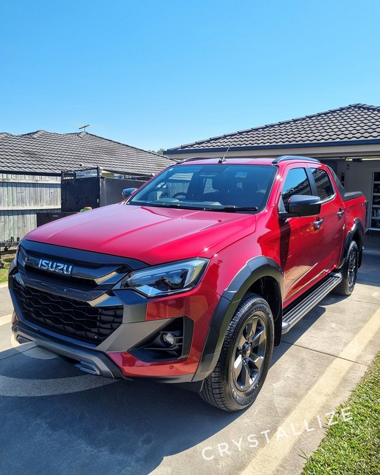 This brand-new Isuzu D-Max came to us for the highest level of care. After completing a paint correction to remove light scratches, we identified a few factory paint defects. Following a consultation with the customer, we agreed to proceed with the protective coating.
Ensuring every car we coat is as close to flawless as possible is essential to me. When I discover any imperfections in the paint, I prioritize discussing them with the customer to determine the best way forward before applying the coating.
This vehicle was protected with Gtechniq's 9 year Crystal Serum Ultra followed by a layer of Gtechniq Exo v5 boasting 2 years of protection.