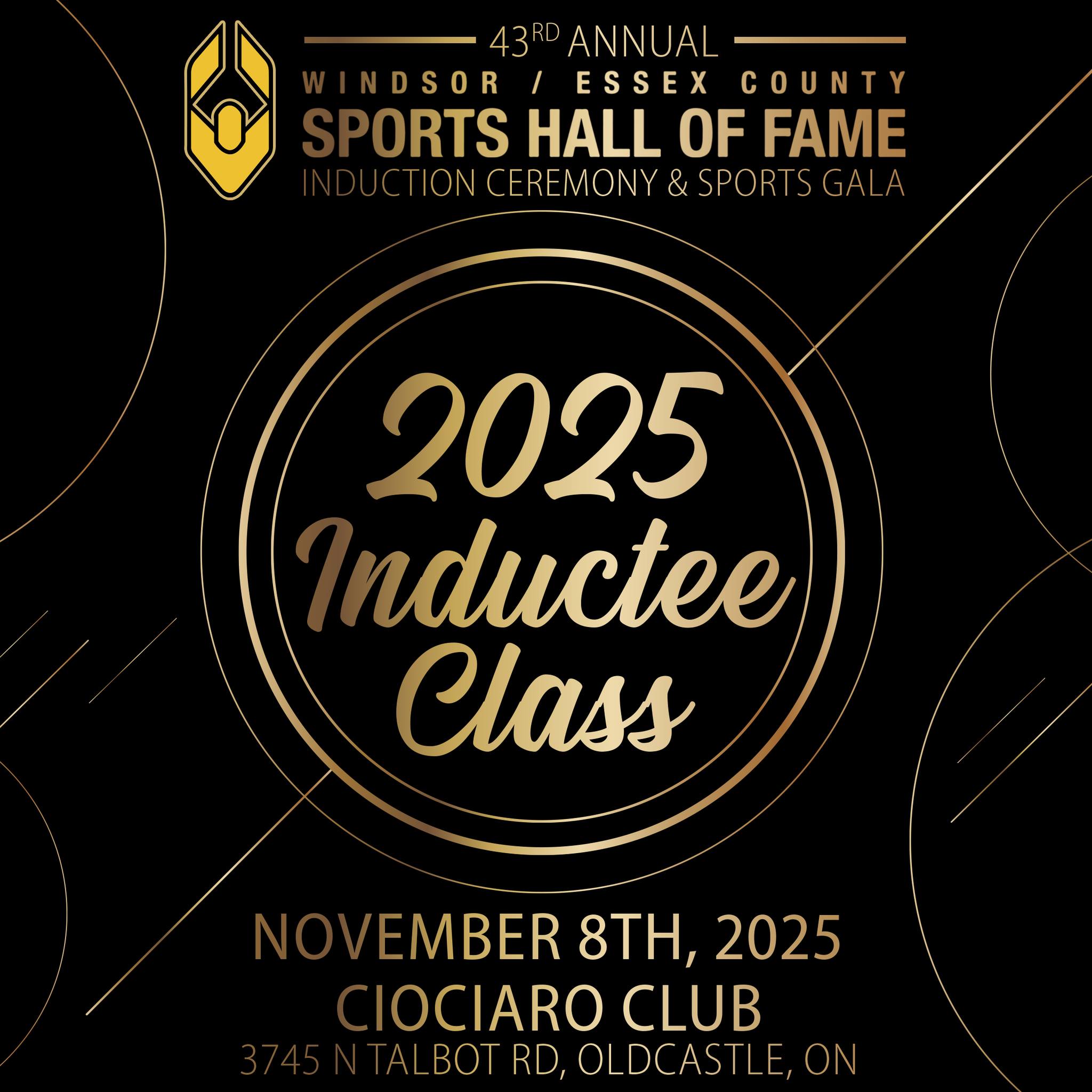 🚨 The 2025 WECSHOF Induction Class is here! 🚨
.
Windsor/Essex County Sports Hall of Fame is proud to announce our honourable inductees for our 2025 Gala! 🏆
.
In the Athlete Category, we are honoured to induct:
Melissa Bishop-Nriagu - Track & Field @melissacorinneb
Tyrone Crawford - Football @tcrawford98
Noelle Montcalm - Track & Field @noellemontcalm
Kara Ro - Boxing @kararo110
Jordan Steen - Wrestling
Korissa Williams - Basketball
Luke Willson - Football @lwillson_82
.
In the Builders Category, we are honoured to induct:
Steve Bell - Broadcaster @stevebell850
Bruce Carter - Football Official @cherylpaglione
Andy Kiss - Basketball Coach
.
We are proud to announce our Bob Turner Award winner:
Morgan Clark
.
.
🎟️ Tickets are ON SALE NOW on www.WECSHOF.com | Use the link in our Bio!
.
.
#wecshof #HallOfFame #Gala #Athletes #Builders #Inductees #windsoressex
#windsor #sportsbetting