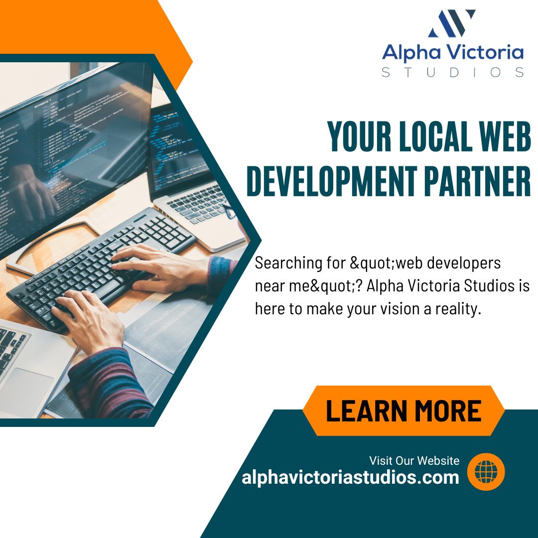 Your Local Web Development Partner || Searching for "web developers near me"? Alpha Victoria Studios is here to make your vision a reality.
Visit :- https://www.alphavictoriastudios.com/
#WebDevelopers #LocalBusinessHelp #WebDesignExperts #SmallBizSupport #CustomWebsites #WebDevelopmentAgency #SEOExperts #BusinessSolutions #WebsiteGrowth #AffordableSEO #WebSolutions #GrowYourBusiness #WebAgency #DigitalMarketingExperts