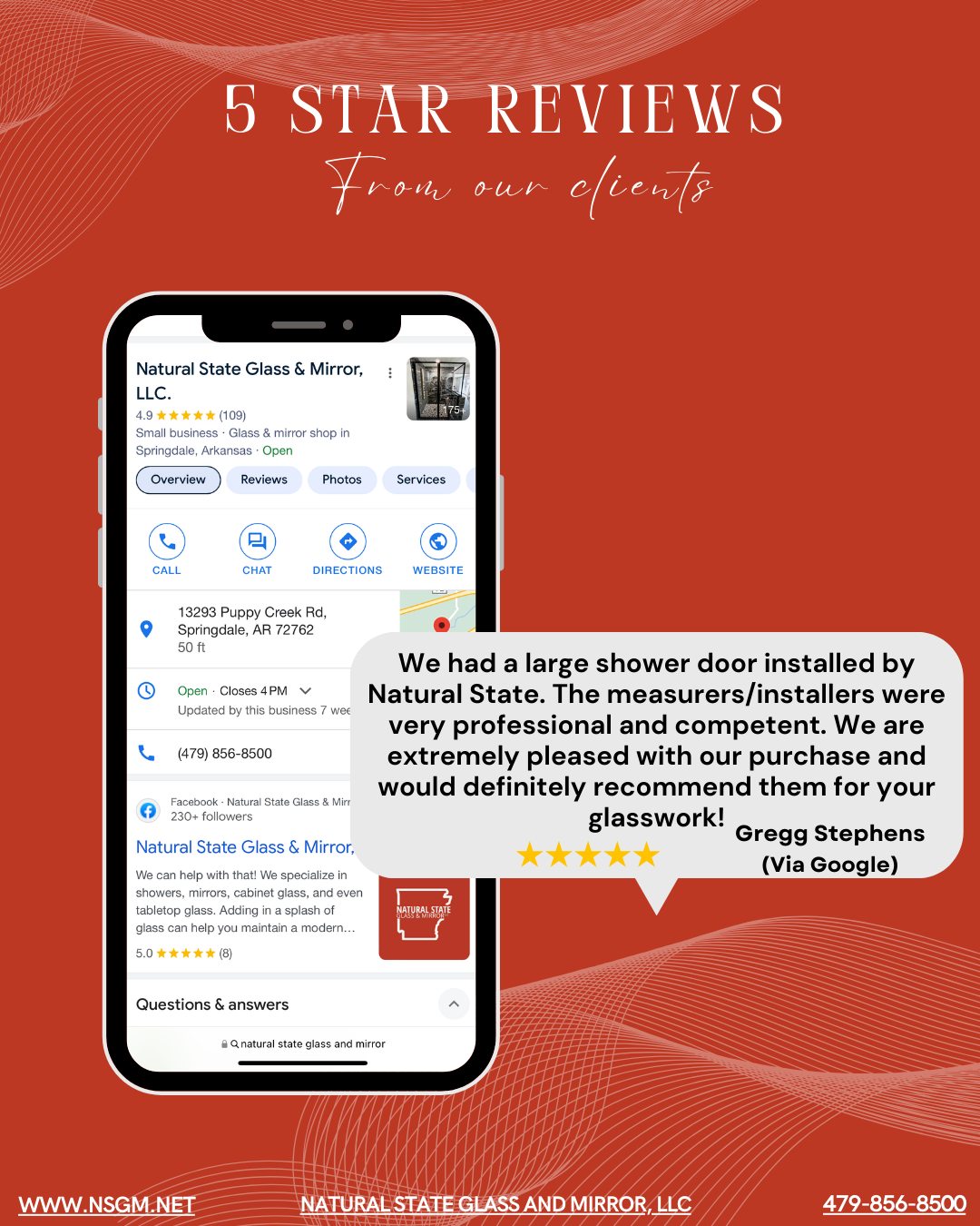 Another kind review from one of our amazing clients. THANK YOU Gregg for your awesome review!