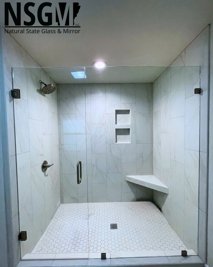 What a beautiful shower enclosure! If you know don't which way to go with your space, a simple yet modern enclosure might be the perfect option for you! Stop by our showroom to help weigh your options.
-
📞Call us at (479) 856-8500 to schedule your free estimate today!
🌐Visit us online by clicking the link in our bio!
📍Come see us in person! At 13293 Puppy Creek Rd Springdale, AR.
#FreeEstimates #nwarksmallbusiness #NSGM #naturalstate #naturalstateglassmirror #glass #NWA #customshower #showerdesign #springdalear #rogersar #bentonvillear #fayettevillear #lowellar #bellavistaar #bathroomdesign #interiordesign #luxurybathroom #nwabusiness #northwestarkansasbusiness #glasscompany #customglassshower #customglass #LuxuryShower #Arkansas #nwahomes #homeimprovement #nwarkansas #glass #framelessshower