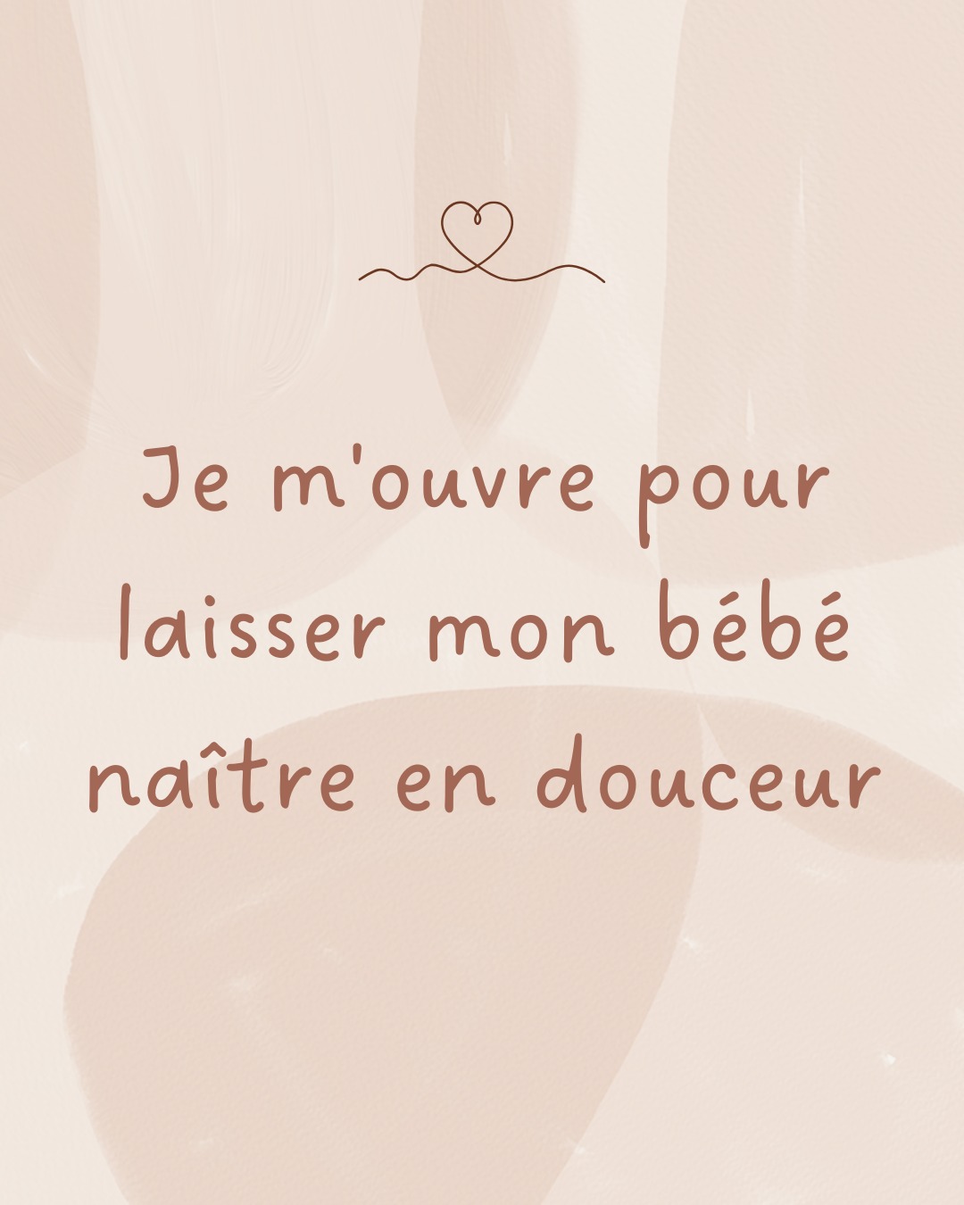 Ce mois-ci, je te propose le mantra : "je m’ouvre pour laisser mon bébé naître en douceur".
Un mantra simple, puissant, à répéter, à ressentir, à incarner.
Parce qu’en se connectant à son corps, à sa respiration, à son bébé… on s'offre la possibilité d'ouvrir la voie à une naissance plus consciente, plus calme, plus fluide 💫
À toutes celles qui se préparent à donner la vie : faites confiance à votre corps, il sait. Vous savez. 🌸
Priscille | Mama Nest
🌾 Doula et accompagnante parentale
🌸 Pour une maternité informée et une parentalité sereine