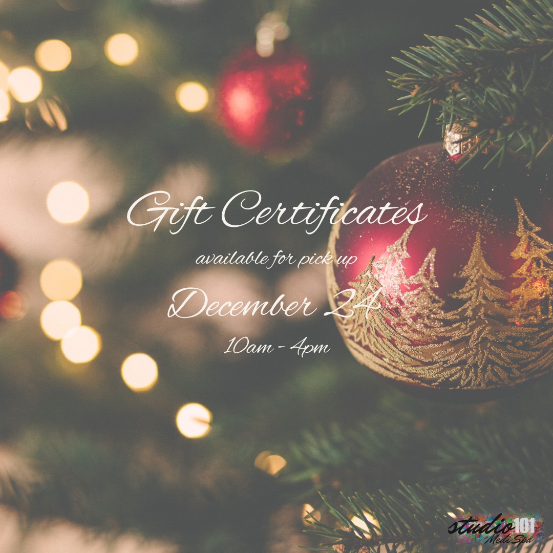 Pick up your gift certificates tomorrow between 10am-4pm.
Available in all denominations.
