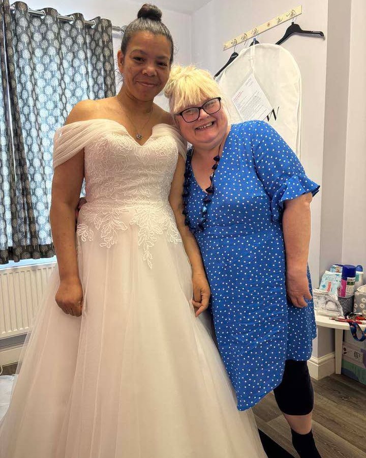 Sometimes someone comes into your life that you feel you've known a lifetime and "our Silv," as Silvie became known, has sent me these fab photos including the daft one of us at her final fitting. Congratulations to you both!
Silvie's dress had the bodice taken in as it was gaping at the front (I swear I could have gotten in there too!!!) and it was shortened.
#derbyshire #bridesmaids #bridetobe #2025bridetobe #brides #burton #bridesmaidalterations #weddingseason #2025bride #alterations #clothingalterations #wed2be #bride #wed2b #swadlincote #dressmaker #bridalseamstress #swadlincoteweddings #weddingdress #weddings #bridalalterations #sewing