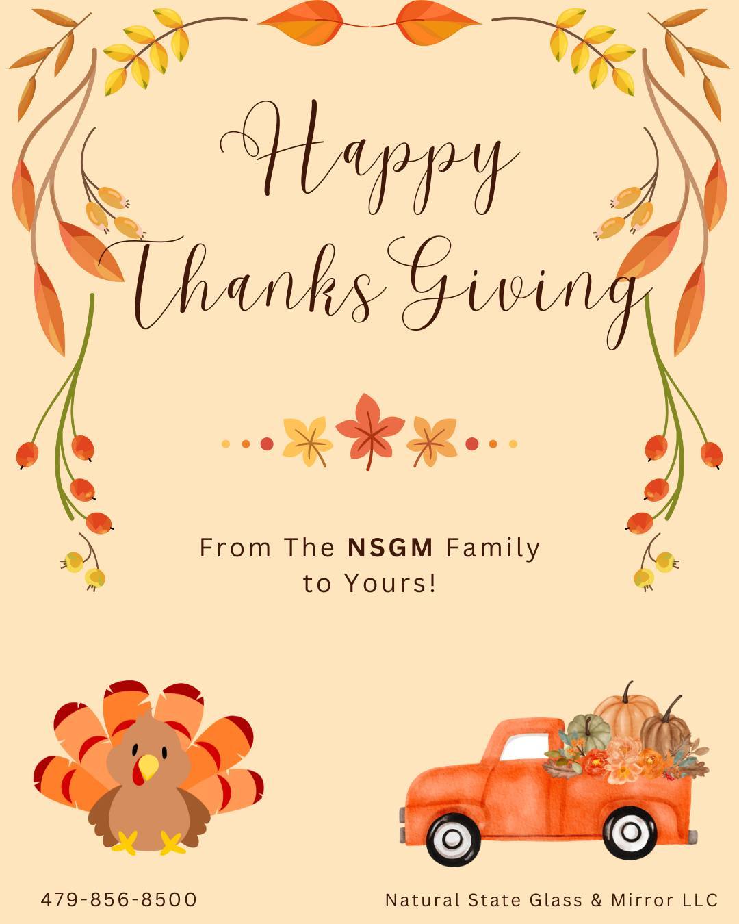 Happy Thanksgiving everyone!
Make sure to celebrate today with gratitude in your heart.
The NSGM Crew is thankful for YOU!