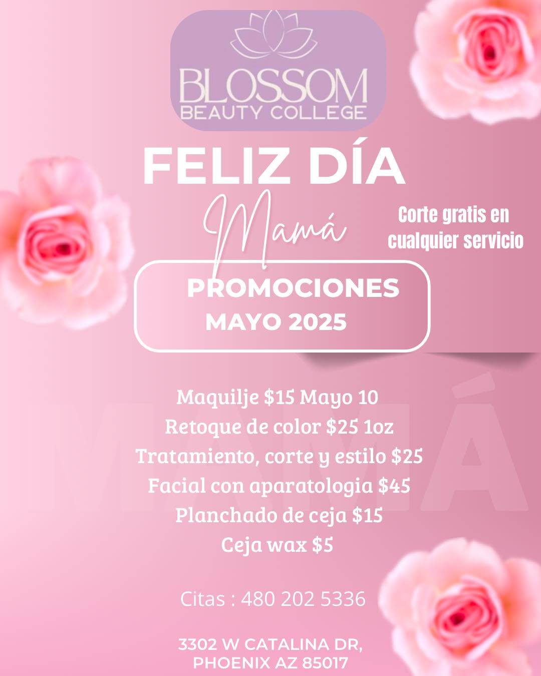Las esperamos
Citas al 480 202 5336