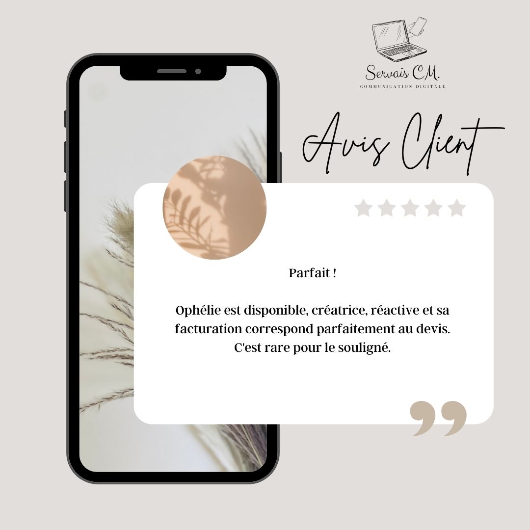🌟 Un Nouvel Avis Brillant sur Servais CM ! 🌟
Nous sommes ravis de partager avec vous le dernier avis laissé par un client satisfait sur notre page Google My Business ! 🚀💬
⭐ Jean Benetti nous a fait l'honneur de partager son expérience exceptionnelle avec Servais CM. Voici un aperçu de ses commentaires élogieux
Nous sommes reconnaissants envers Jean Benetti pour sa confiance et ses aimables paroles. Chez Servais CM, chaque avis positif nous inspire à continuer d'aller au-delà des attentes pour nos clients.
👉 Vous aussi, partagez votre expérience avec Servais CM ! Laissez votre avis sur Google My Business et faites partie de notre communauté grandissante.
Merci à tous pour votre soutien continu. Ensemble, construisons des succès numériques !
#ServaisCM #AvisClient #SatisfactionClient #ExperienceClient #DigitalSuccess #FeedbackPositif #GoogleMyBusiness #DigitalAgency #InnovationDigitale #PartagezVotreAvis #ConstructeursDeSucces