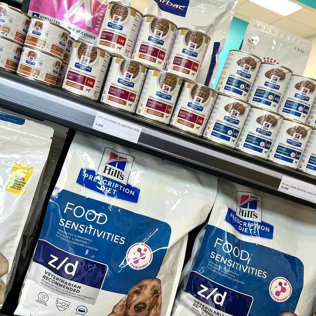Olemme ottaneet Tampereen klinikalle muutamia paljon kysyttyjĂ€ Hillâs Prescription Diet ruokia myyntiin! đ€©
Valikoimasta löytyy tĂ€llĂ€ hetkellĂ€ Hillâs Z/D kuivaruokaa sekĂ€ mĂ€rkĂ€ruokaa, Hillâs A/D toipilasmĂ€rkĂ€ruokaa sekĂ€ Hillâs I/D Digestive Care mĂ€rkĂ€ruokaa.
LisĂ€ksi meillĂ€ on mm. laaja valikoima hammashoidon tuotteita kotikĂ€yttöön hammashoitojen ohella. Tervetuloa ostoksille! đ©”