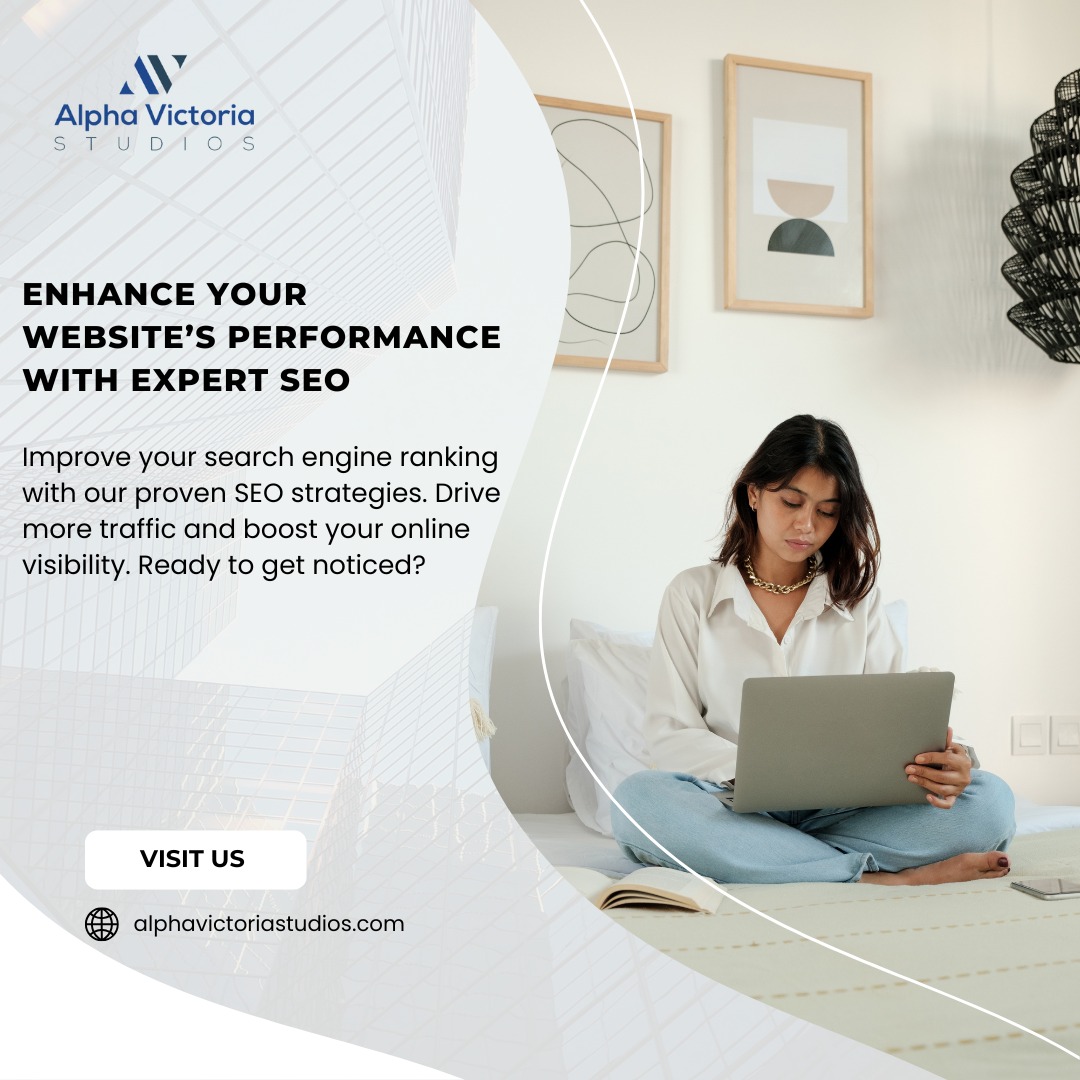 Enhance Your Website’s Performance with Expert SEO || Improve your search engine ranking with our proven SEO strategies. Drive more traffic and boost your online visibility. Ready to get noticed?
Visit :- https://www.alphavictoriastudios.com/
#SEO #SearchEngineOptimization #WebTraffic #OnlinePresence #DigitalMarketing #SEOExperts #SearchRank #GoogleRank #AlphaVictoria #MarketingSolutions #WebsiteOptimization #SEOAgency #DigitalGrowth #RankHigher #BusinessSuccess