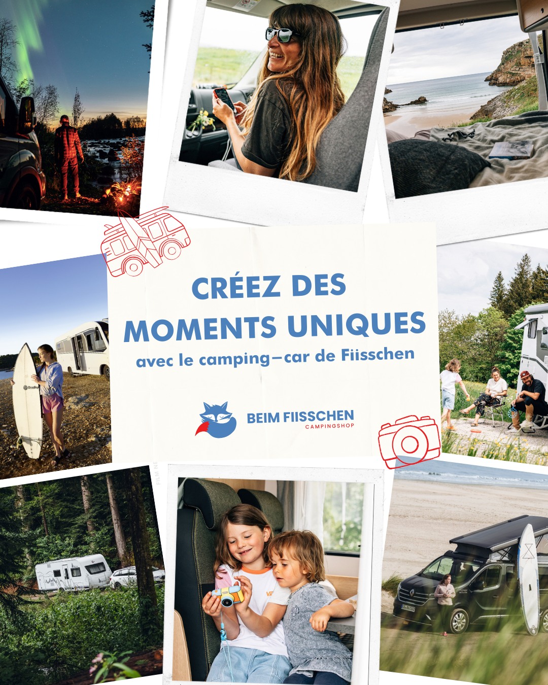 Des expériences uniques pour toute la famille - c'est tentant, non ? 😎 Réservez dès maintenant un de nos camping-cars et laissez-vous convaincre ✨
Plus d'informations ici : www.fiisschen.lu