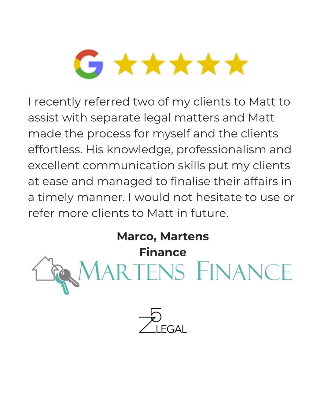 ⭐⭐⭐⭐⭐ Thank you, Marco.
📞 1300 457 310
📧 reception@z5legal.com
🌐 www.z5legal.com
#googlereview #5stars #customerexperience #clientrelations #legaladvice #law #lawfirm #legalservices #clientfocus #legalconsultation #legalsupport