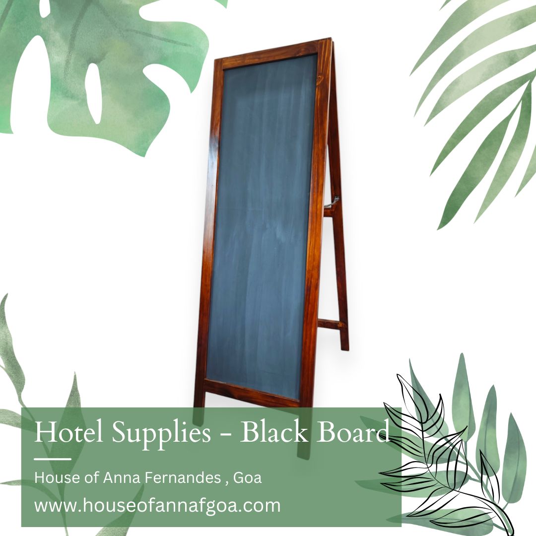 Handcrafted wooden Black Board Easel is perfect for hotels, cafés, restaurants, and event spaces. Whether it’s for menus, daily specials, or welcome messages, this stylish display board enhances any setting! 🍽️✨
🏡 House of Anna Fernandes, Goa
#smallbusiness #WoodenDecor #hotelsupplies #WoodworkingArt #BuffetDisplay #luxurydecor #instadaily
#HotelSupplies #BlackBoardEasel #CaféDecor #RestaurantStyle #HandcraftedWood #HouseOfAnnaFernandes #GoaArtisans #ElegantDisplay #ChalkboardMagic
