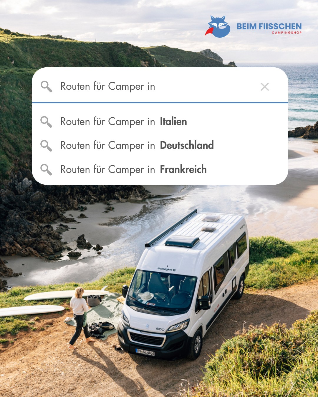 Unsere Camper sind für jede Route perfekt geeignet. Überzeugen Sie sich selbst 😎
Mehr Informationen finden Sie hier: www.fiisschen.lu