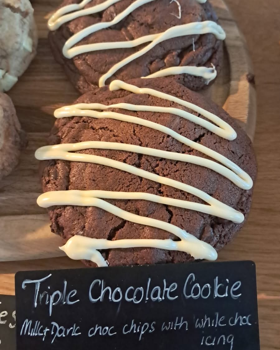 Another two new creations today, Bakewell Cookie & Triple Chocolate Cookie!