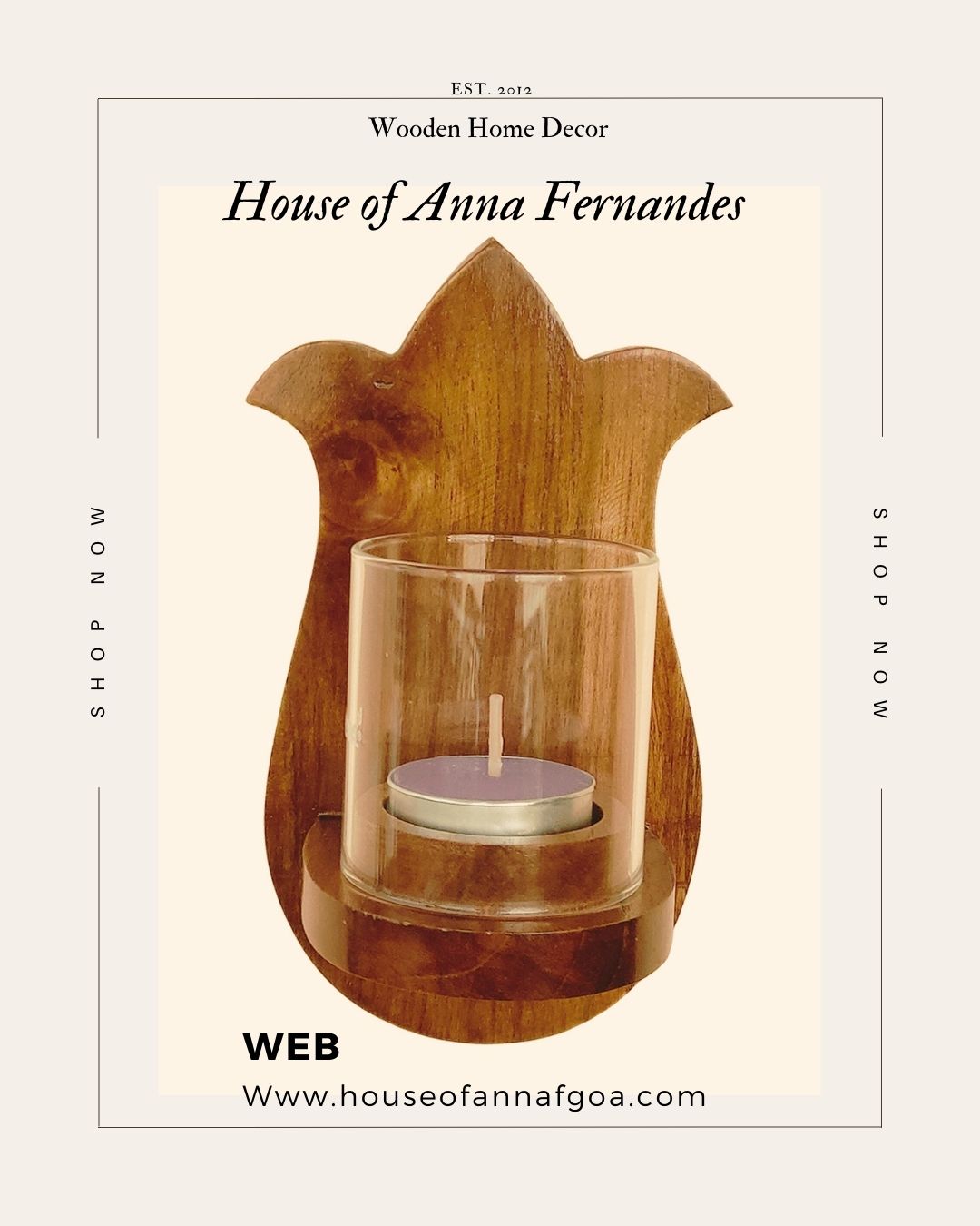 ✨ Elegance in Every Glow ✨
Introducing our Paisley Wooden Wall Tea Light Holder – a blend of tradition and modern aesthetics! Handcrafted with precision, this tea light holder adds warmth, charm, and sophistication to any corner of your home. 🕯️🌿
🔸 Handmade & Sustainable
🔸 Timeless Paisley Design
🔸 Perfect for Cozy & Spiritual Spaces
Let your space glow with artisanal beauty!
🛍 Shop Now: www.houseofannafgoa.com
#HouseofAnnaFernandes #WoodenHomeDecor #TeaLightHolder #HandcraftedLuxury #PaisleyDesign #WarmAmbience #SustainableLiving
#HomeDecorIndia #newpost #luxurygifts #woodenhomedecor #luxuryfurnituredesign #instamood #luxurydecor #smallbusiness #TeaLightHolder #homestyling #instadaily #onlineshopping #homedecorideas