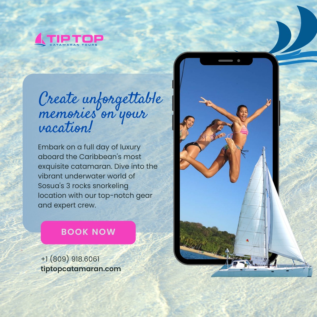 Create unforgettable memories on your vacation! 🌊
Whether you're a snorkeling pro or a beginner, we ensure a safe and unique experience at our two stunning locations. Our attentive crew is dedicated to fulfilling your every need, ensuring this journey becomes truly unforgettable. 🏝️
Book online now! 🚢
#sailintomemories #caribbeanadventure #sailawaywithus #caribbeanescape #memoriesatsea #adventureawaits #catamaranlife #oceanvibes #northcoastmagic #bookonlinesavemore #vacationgoals