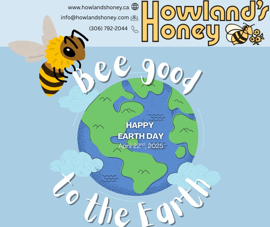 ๐๐ฑ Happy Earth Day from Howland's Honey! Today, we celebrate the incredible planet we call home and the vital role of our buzzing friends in sustaining it. ๐ผ๐ Together, let's commit to preserving our environment, supporting local ecosystems, and promoting pollinator health. Join us in planting seeds of changeโevery small step counts! #HowlandsHoneyEarthDay! ๐ฏโจ #SaveTheBees #SustainableLiving