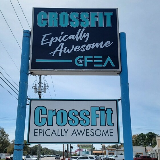 CrossFit Epically Awesome
Fort Walton Beach FL
thanks again to our awesome crew for knocking out another project
if you need a hand with your sign project please give us a
text ( 850.398.1712 )
or an
email ( team850Signs@gmail.com )
#850Signs #Crossfitepically #fortwaltonbeach