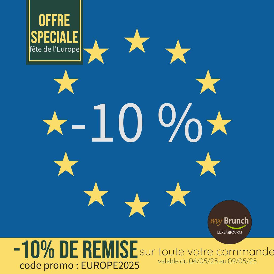 ☀️ Envie d'un réveil gourmand ou d'un brunch savoureux sans bouger de chez vous ? 🥐🍳
MyBrunch.lu vous gâte avec une offre spéciale ! 🎉 Profitez de 10% de réduction sur toute votre commande en ligne avec le code promo :
➡️ EUROPE2025 ⬅️
N'attendez plus pour vous faire plaisir avec notre sélection de petits déjeuners et brunchs livrés directement à votre porte au Luxembourg.
Offre valable jusqu'au 09/05/2025.
Commandez dès maintenant sur https://mybrunch.lu ! 😉
#brunchluxembourg #petitdejeunerluxembourg #livraisonluxembourg #codepromo #offre #mybrunchlu #europe2025 #gourmandise #luxembourg