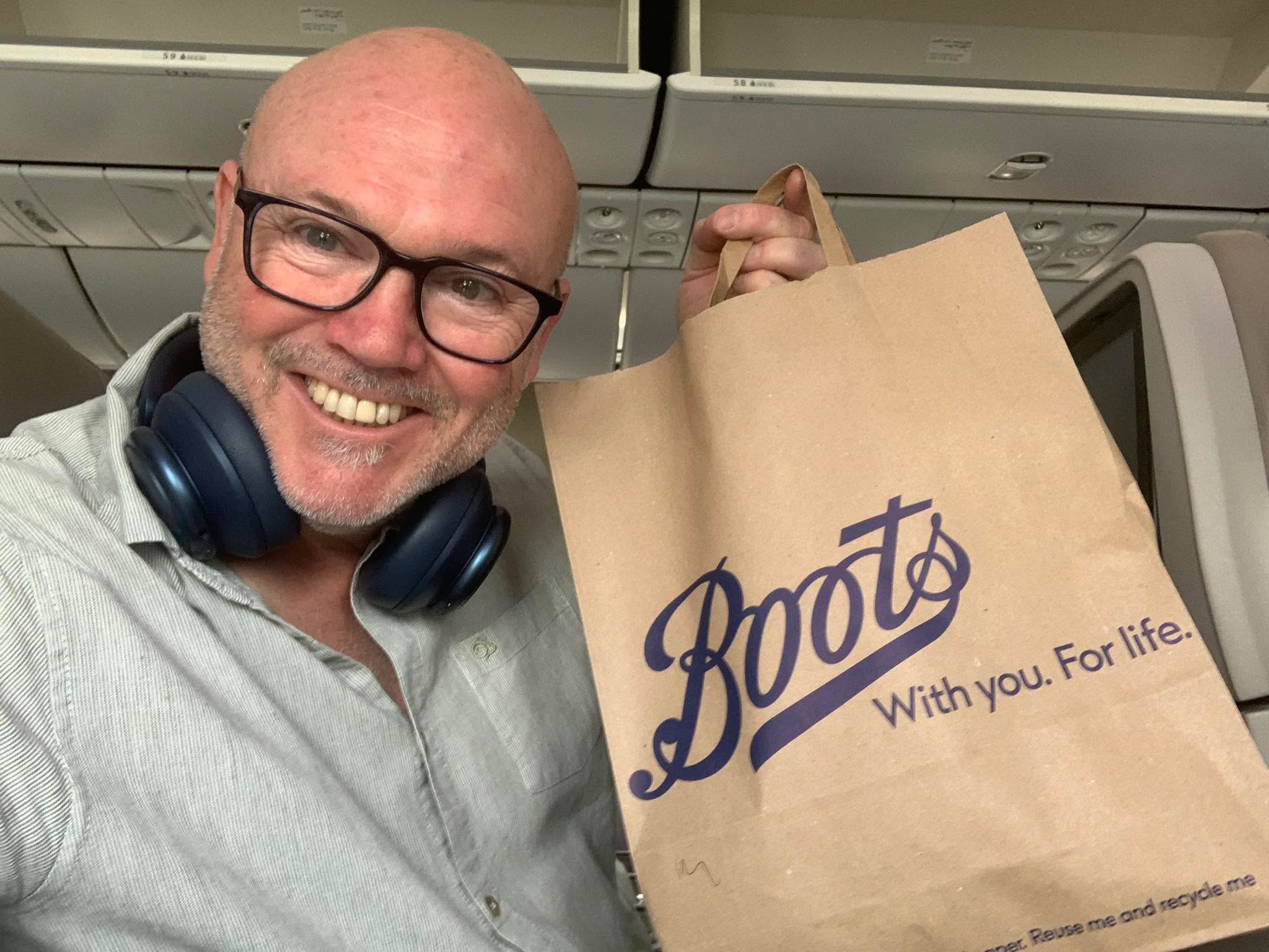 Off to Saudi today, flying cattle class and it’s going to be a full flight. So, in an act of defiance I’ve smuggled some bacon onto the plane courtesy of the Boots Meal deal.