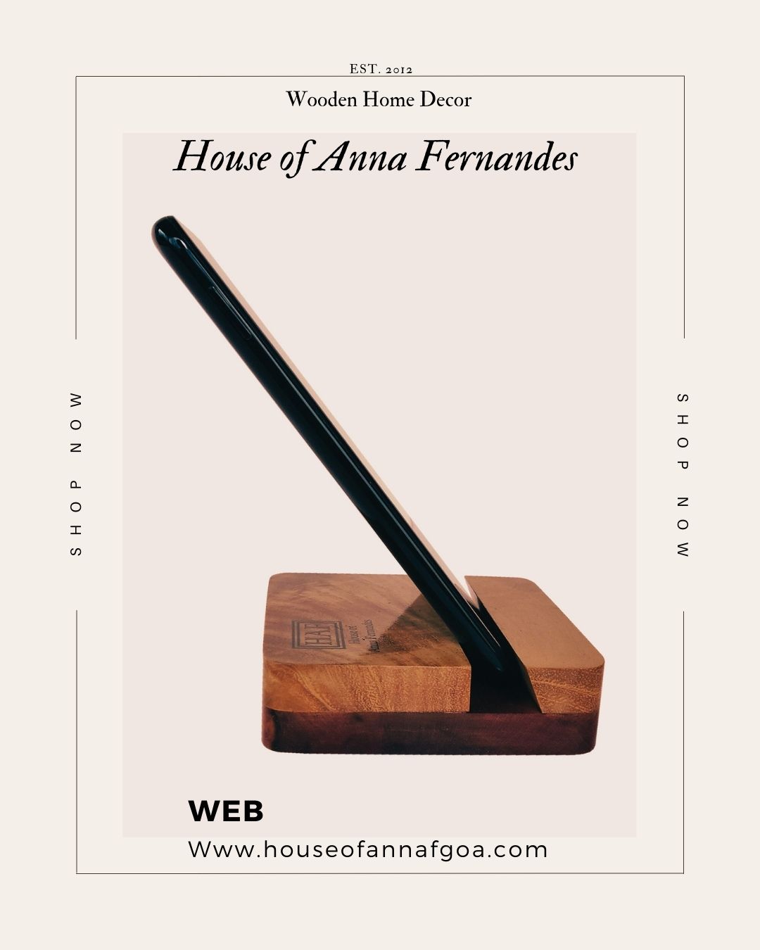✨ Timeless Craftsmanship by House of Anna Fernandes ✨
Handcrafted with precision, our signature wooden mobile stand is a perfect blend of elegance and functionality. Designed for those who appreciate fine craftsmanship, it’s more than just a stand—it’s a statement piece.
🔸 Premium quality wood
🔸 Minimalist & ergonomic design
🔸 Perfect for work & home
At House of Anna Fernandes, we bring you exquisite wooden home décor that stands the test of time. Elevate your space with pieces that tell a story.
🛍 Shop Now: www.houseofannafgoa.com
#HouseOfAnnaFernandes #WoodenElegance #HandcraftedLuxury #SustainableLiving #TimelessDesign #GoaArtisans #WoodworkMagic #PremiumDecor #ShopHandmade #WoodenMobileStand #MinimalistDesign #Instadaily #onlineshopping #HandcraftedWithLove #DeskEssentials #luxurygifts #WorkFromHomeEssentials
