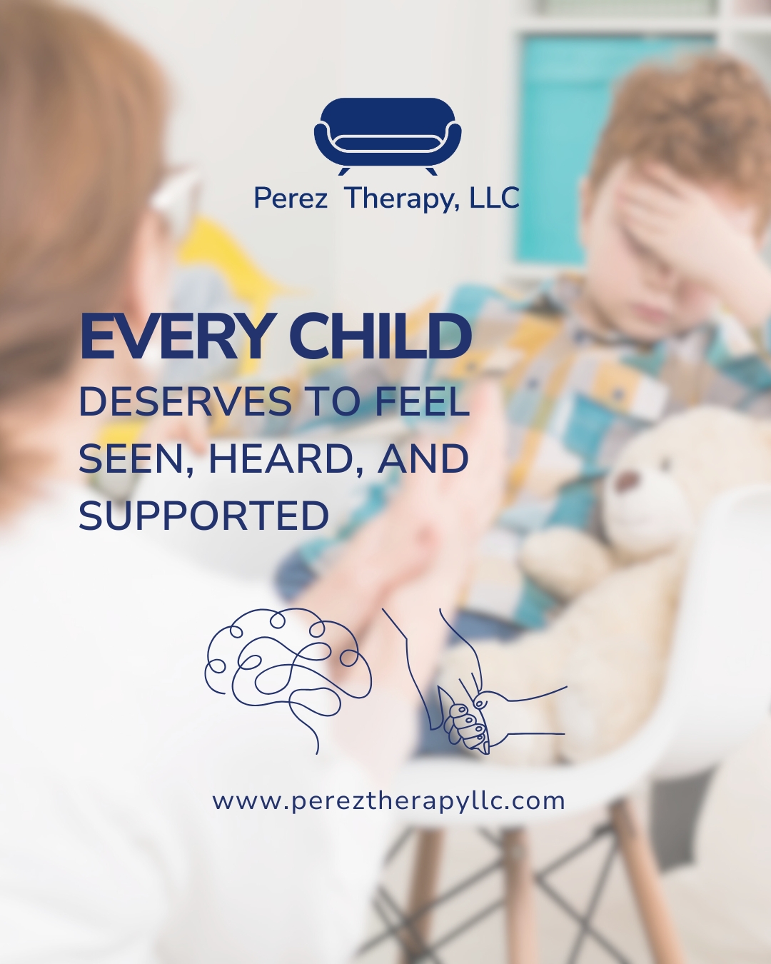 🧠💚 Every child deserves to thrive—mentally, emotionally, and socially.
At Perez Therapy, we honor Children’s Mental Health Awareness Week by advocating for early support, compassionate care, and inclusive services for every child and family.
No challenge is too small, no voice too young to be heard. Together, we build foundations for resilience, confidence, and lifelong wellbeing.
✨ Whether your child is navigating anxiety, behavioral challenges, or simply needs extra support, we’re here to walk alongside you with care that’s tailored, affirming, and empowering.
Let’s nurture their mental health today—for a stronger tomorrow. 💪🏽
#ChildrensMentalHealthAwareness #BuildingBrighterFutures #MentalHealthMatters #SupportYoungMinds #EndTheStigma #TherapyForKids #CompassionateCare #FamiliesMatter #NeurodiversityAffirming #WholeChildApproach #ResilienceStartsYoung #MentalHealthAwareness #PerezTherapyLLC