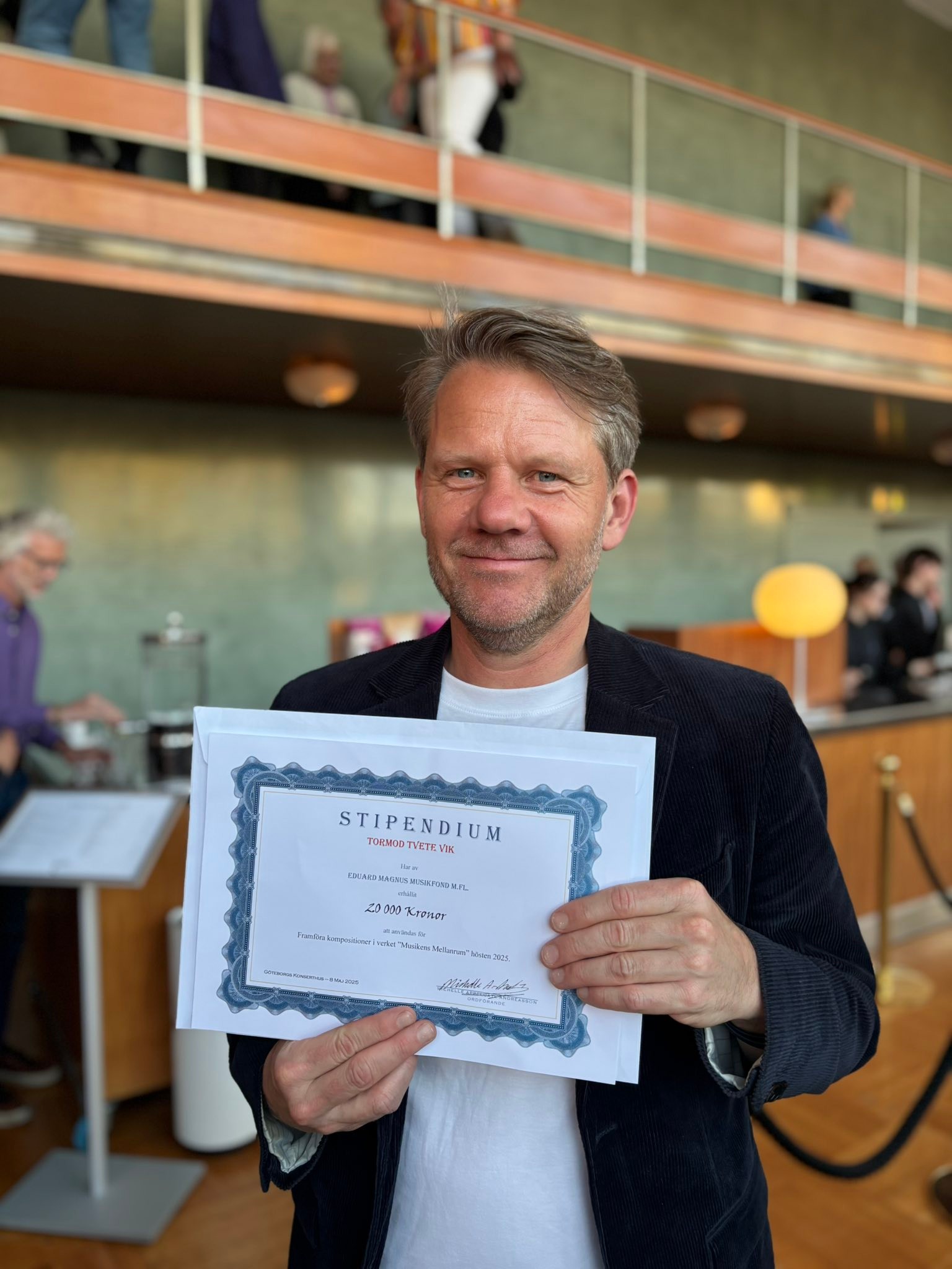 Takk Stiftelsen Eduard Magnus Musikfond m.fl. för stipend och fin konsert med Göteborgs Symfoniker.