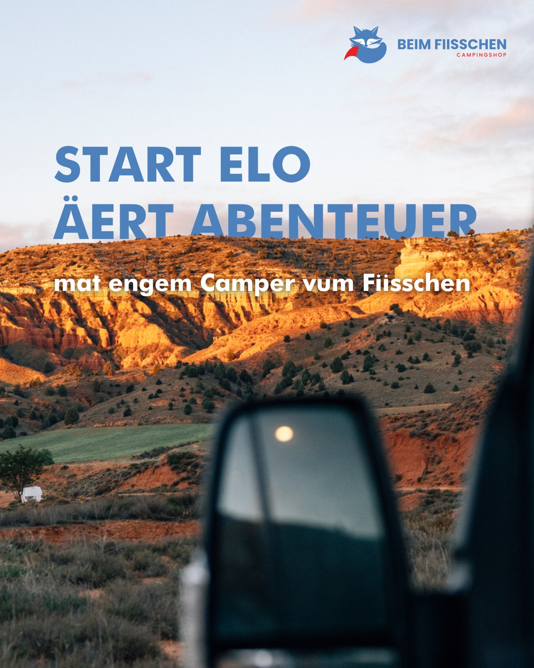 Op der Sich no engem neien Abenteuer? Dann ass eng Rees mat engem vun eise Campingcaren d’Léisung 🚐
Wieder Informatioune fannt Dir hei: www.fiisschen.lu