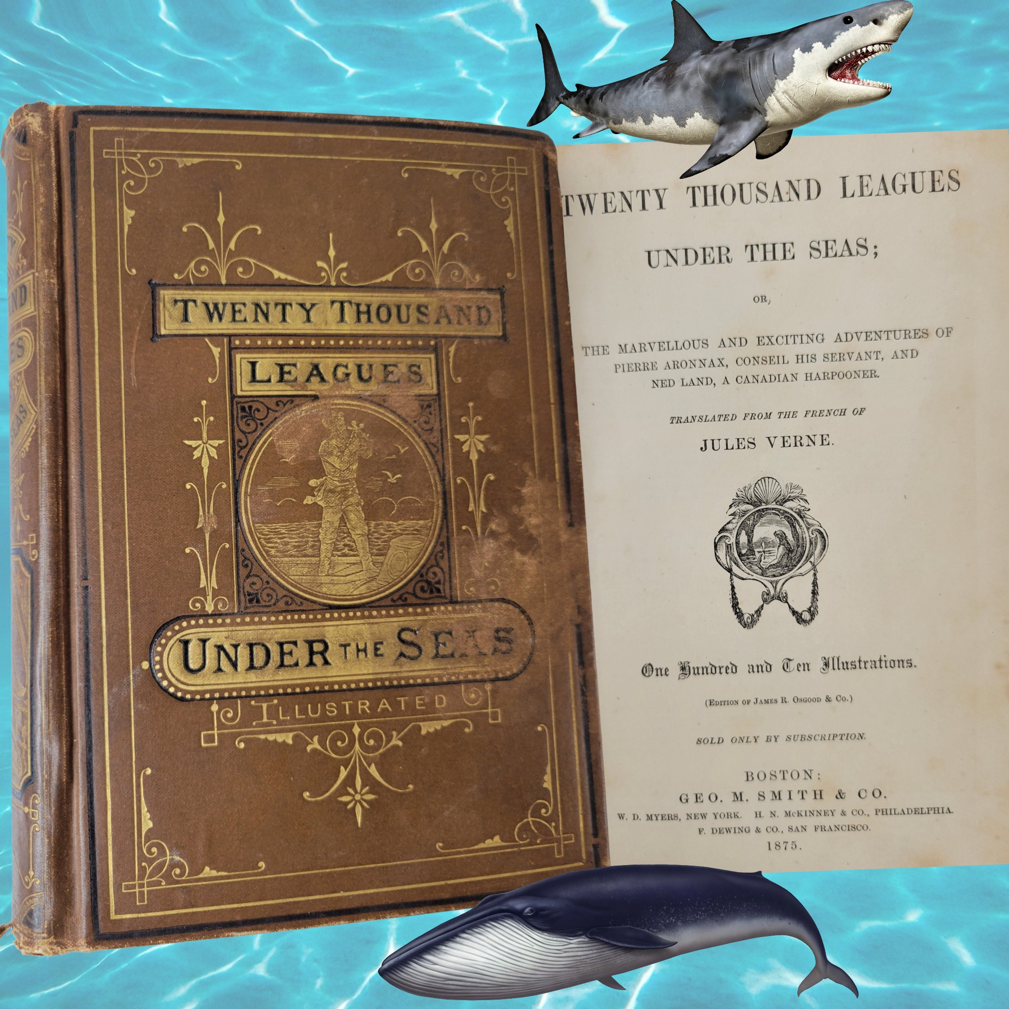 🚀 Dive 20,000 Leagues into Literary History! 📖⚓
A stunning 1875 printing of Jules Verne's Captain Nemo and the Nautilus—a true treasure from the depths of book collecting! 💎 Bound in its original green cloth with elaborate gilt detailing, this edition features 109 breathtaking illustrations by Édouard Riou, including the iconic “My Blood Curdled” frontispiece.
Despite some signs of age, this early Smith & Company printing remains in very good condition—a testament to its timeless adventure. A true collector’s gem that whispers tales of the sea. 🌊
.
.
.
#JulesVerne #RareBooks #VintageEdition #20kLeagues #BookCollector #CaptainNemo #ClassicLiterature #twentythousandleaguesunderthesea #20000leaguesunderthesea
