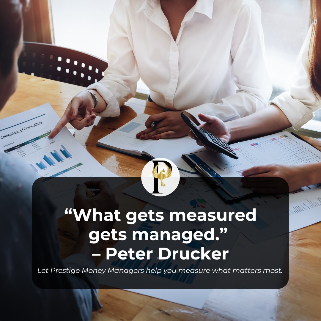 Measurable = Manageable
Accurate bookkeeping isn’t just a task, it’s a tool for growth. When you track your numbers, you unlock the insight to make better, smarter business decisions. Let Prestige Money Managers help you measure what matters most. www.prestigemoneymanagers.com
#BusinessFinance #BookkeepingMatters #PrestigeMoneyManagers #FinancialClarity