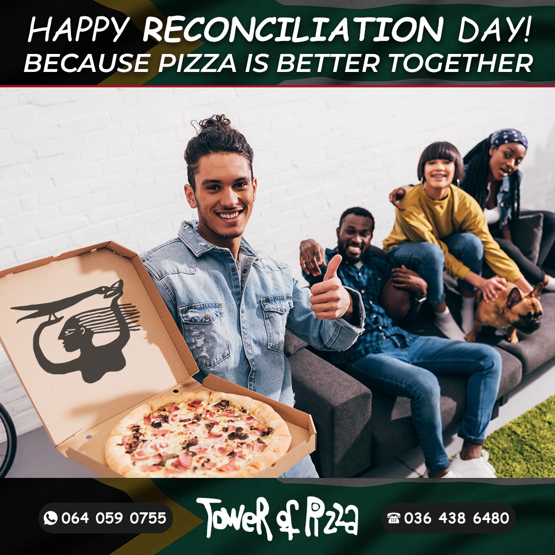 ๐ Come Together This Reconciliation Day at Tower of Pizza! Enjoy special flavors crafted to unite and delight. Here's to good food and great company on a day that celebrates togetherness.
๐ https://www.towerofpizza.co.za/
#TowerOfPizza #Pizza #LocalEats #CelebrateDiversity #ReconciliationDay #PizzaLovers #Unity #SouthAfrica