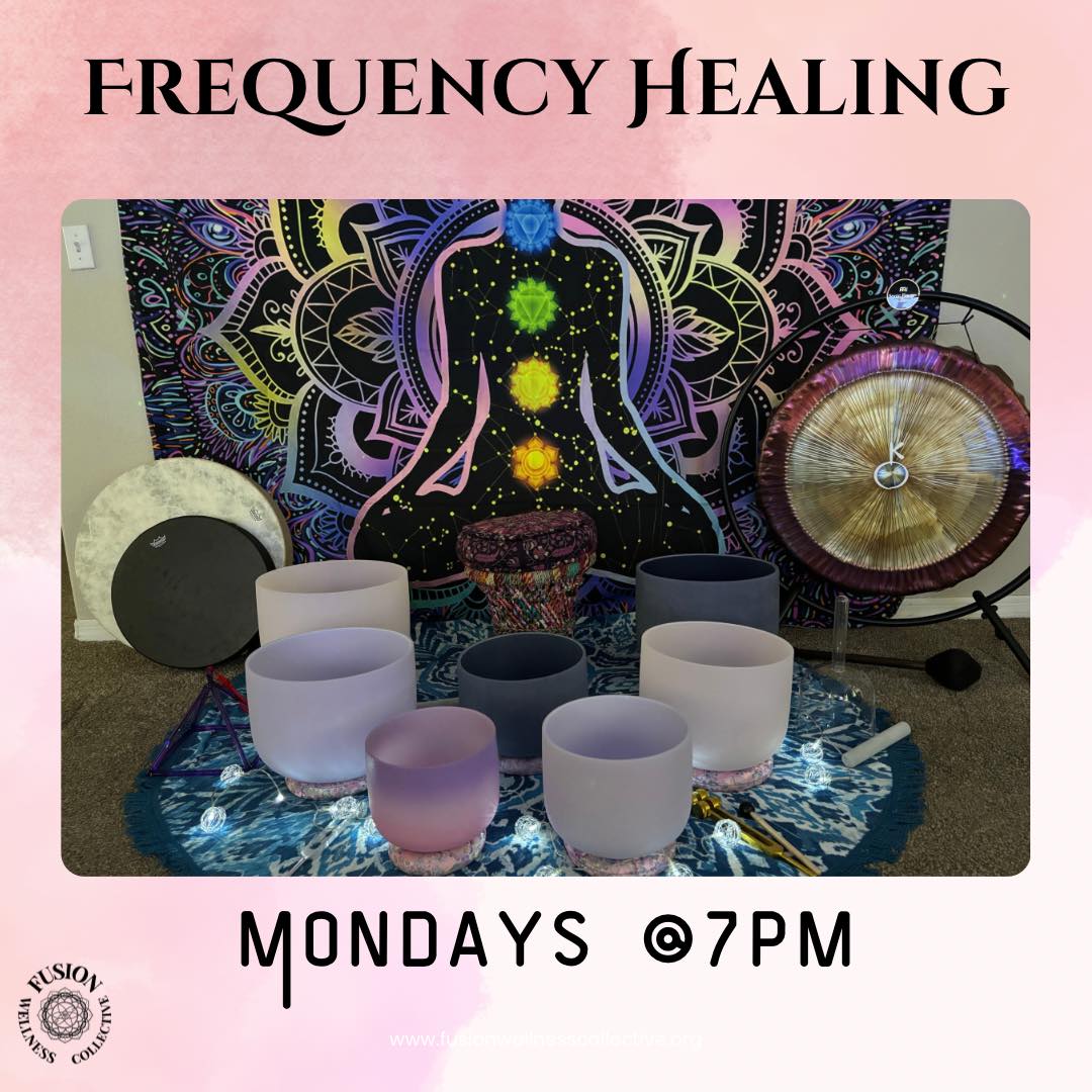 🌌✨Unlock the Healing Power of Sound! ✨🌌
Join us Monday evenings for a transformative sound bath experience, where the profound insights of visionaries like Albert Einstein and Nikola Tesla come alive! 🌟
🔊 Did you know? Einstein believed that everything in the universe is a vibration, and Tesla famously said, “If you want to find the secrets of the universe, think in terms of energy, frequency, and vibration.”
In our sound bath, you'll immerse yourself in the healing frequencies of crystal bowls, drumming, gongs, and tuning forks, designed to harmonize your energy and elevate your spirit. 🎶💖
✨ What to Expect:
- Deep relaxation and stress relief
- Enhanced energy flow and balance
- A journey within to discover your inner peace
📅 Mondays @7pm
📍 South Jordan
💸 $11
💫 Spaces are limited! Reserve your spot today by emailing, celeste@fusionwellnesscollective.org and step into a world of healing vibrations.
Let’s align our energies and embrace the magic of sound together! 🌈✨
#FusionWellnessCollective #BreakFree #RiseAbove #ElevateFromWithin #NonProfit #501c3 #HealingJourney #FindYourTribe #SoundBath #HealingFrequencies #EnergyHealing #Einstein #Tesla #Meditation #SelfCare #WellnessJourney #SoundTherapy #VibrationalHealing