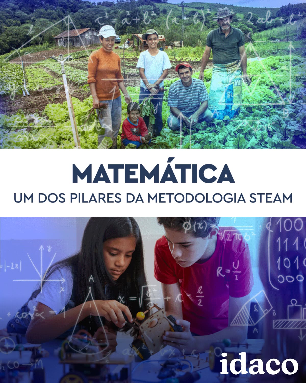 Dos algoritmos que impulsionam nossas soluções digitais aos cálculos que otimizam uma colheita no campo — a matemática é a base silenciosa de cada avanço tecnológico.
No Idaco, acreditamos que levar tecnologia ao campo é mais do que instalar equipamentos:
🌱 É plantar sementes de futuro.
🌾 É construir pontes entre o saber da terra e o conhecimento digital.
Com projetos nas zonas rurais e por meio das Naves do Conhecimento, mostramos que o saber não tem cercas — e que o conhecimento pode (e deve!) pousar onde houver vontade de crescer.
🚀 Nas Naves, aplicamos a Metodologia STEAM — Science, Technology, Engineering, Arts and Math — uma abordagem inovadora que transforma o aprendizado em uma experiência viva.
Ela integra diferentes áreas do conhecimento, estimula a criatividade, a colaboração e prepara os alunos para resolver problemas reais com pensamento crítico e inovação.
📍 Onde chega a matemática, chega a possibilidade.
📍 Onde chega a tecnologia, chega transformação.
📍 E onde chega o conhecimento… nasce um novo mundo.
📅 6 de maio – Dia Nacional da Matemática
#idaco #diadamatematica #matematicaefuturo #TecnologiaNoCampo #tecnologianocampo #navesdoconhecimento #NAVESDOCONHECIMENTO #STEAM #steam #educacaotransformadora #inovacaorural #InovacaoRural